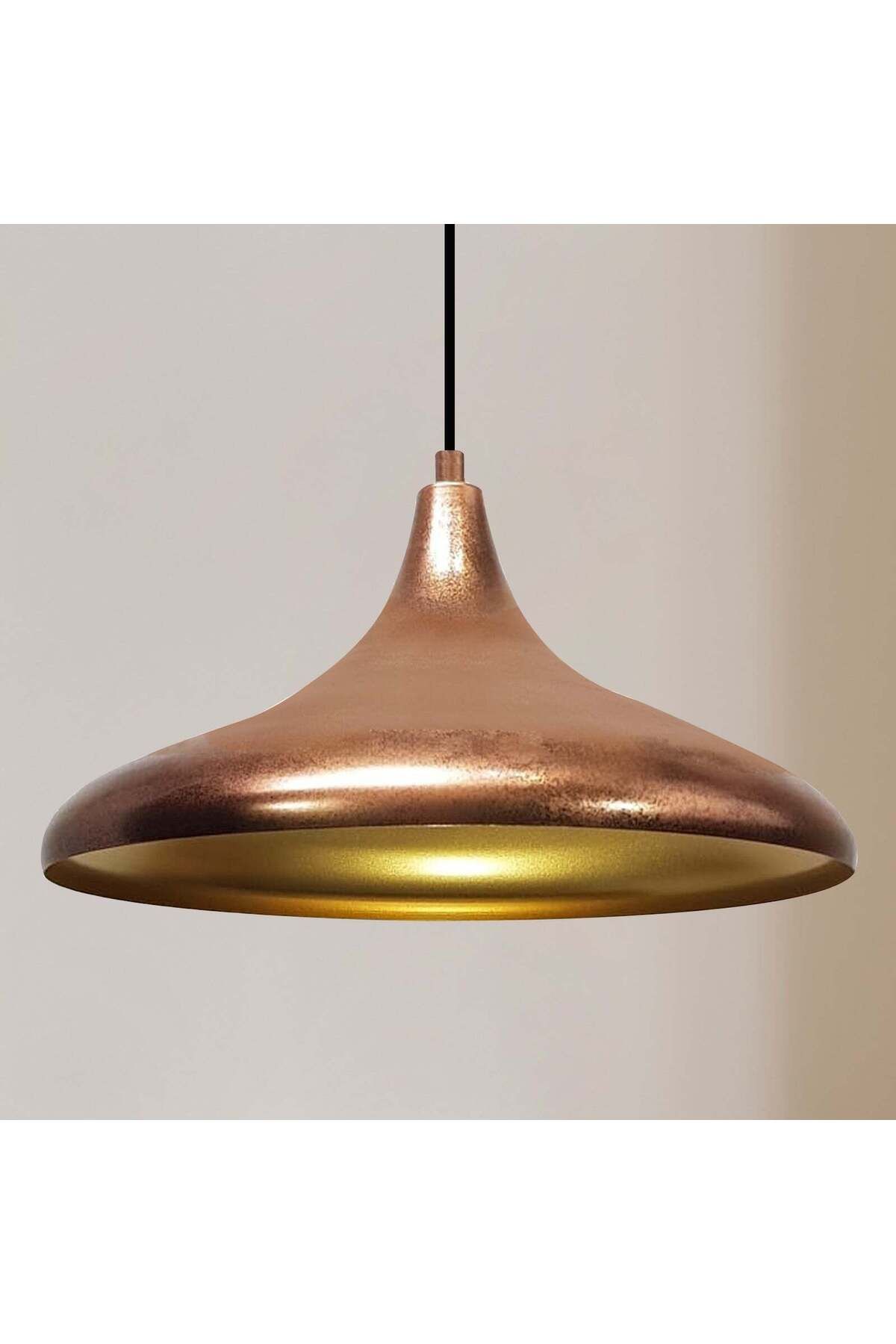 Bamyum-35cm Champion Pendelleuchte - E27 Kupferlampe 1