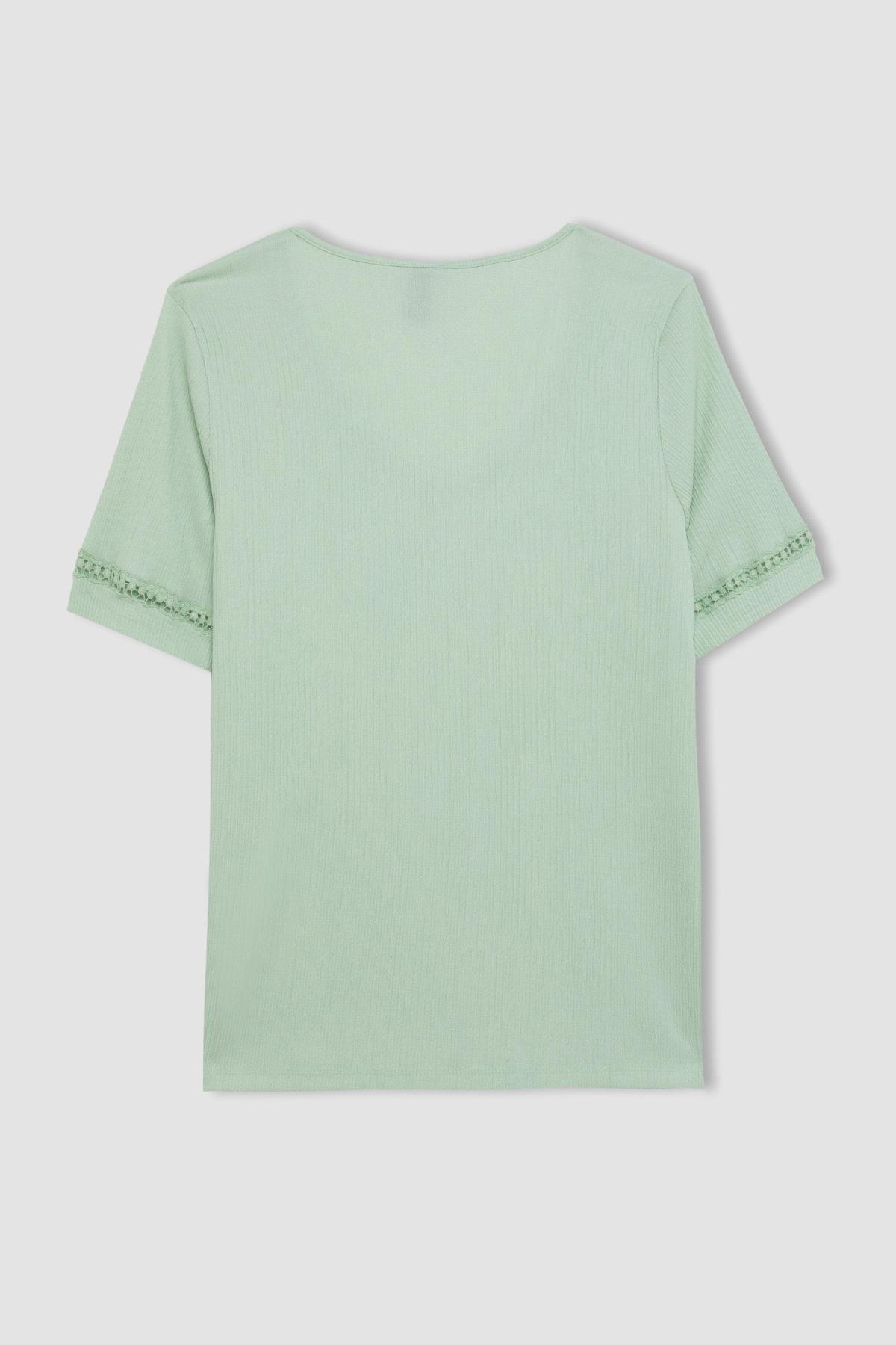 تی شرت زنانه دفاکتو | C3964AX24SP Defacto - Image 8