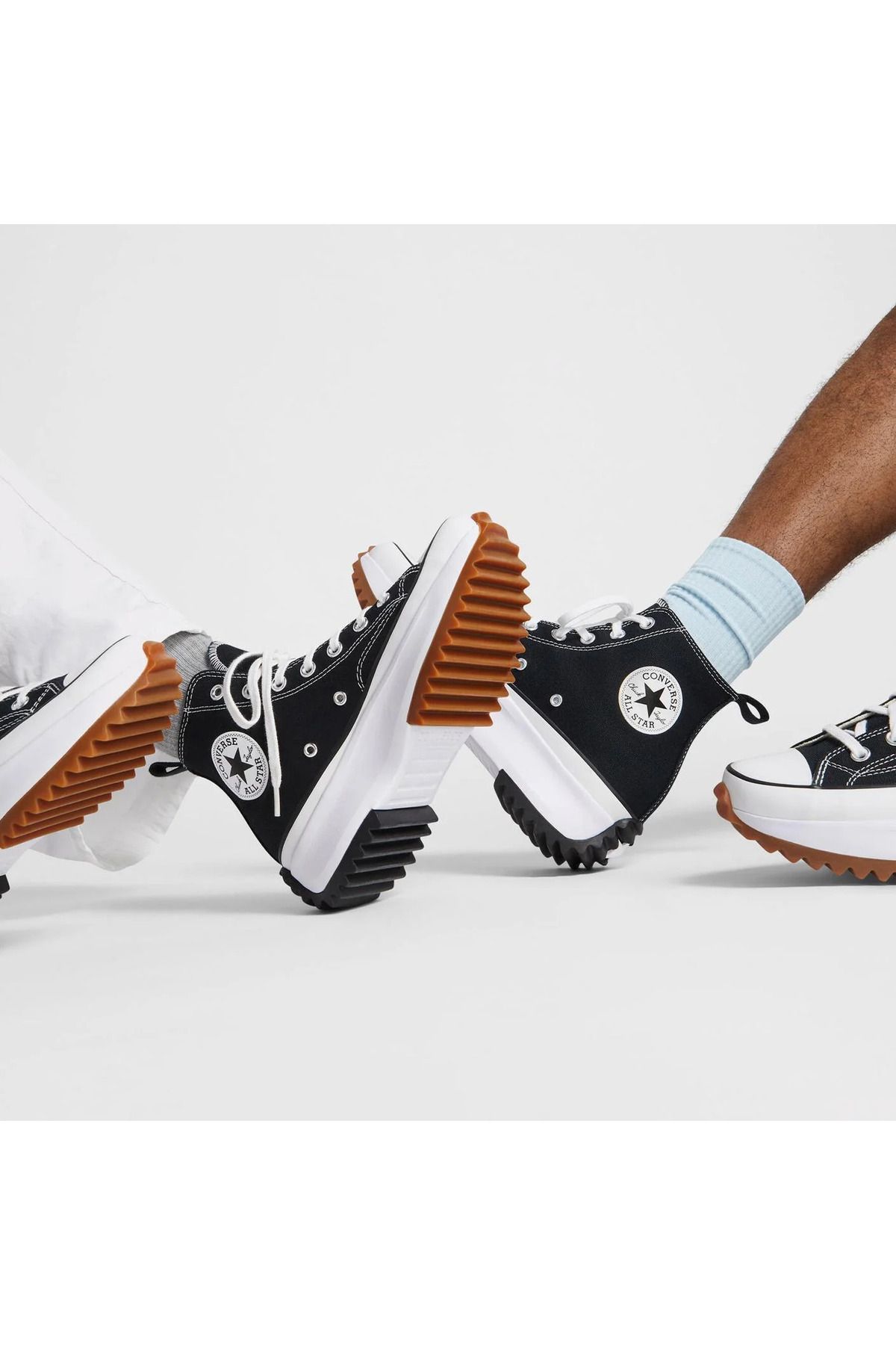 کفش ورزشی گاه به گاه مشکی پلتفرم پلی استر بازیافتی Run Star Hike Converse