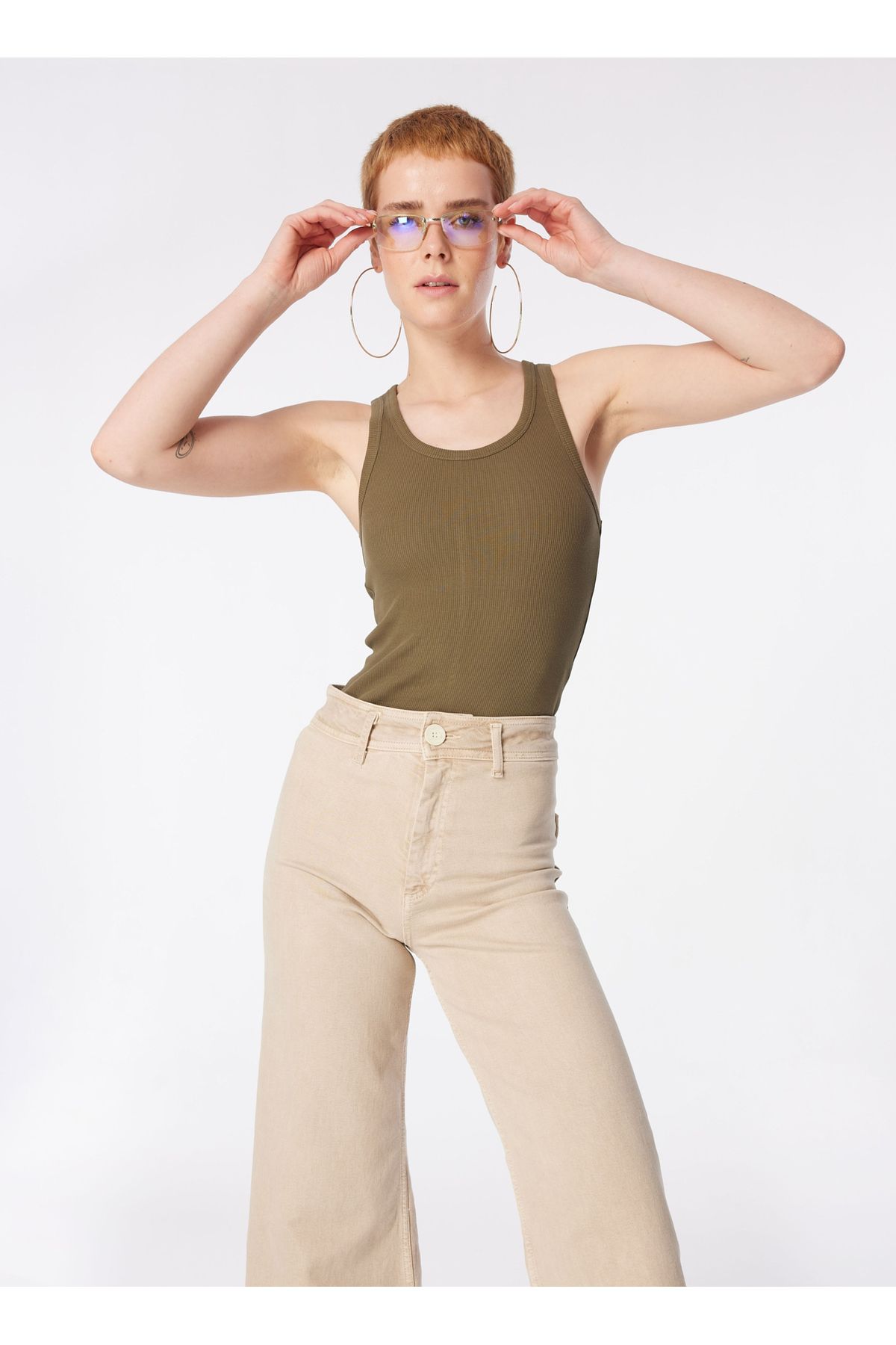 Lee-Koszulka damska U-Neck Green L 241615 Koszulka bez rękawów Ot 4
