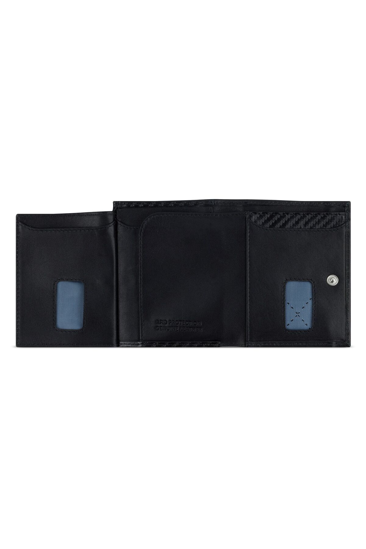 BUGATTI-Secure Slim Geldbörse RFID Schutz Leder 8 cm 4