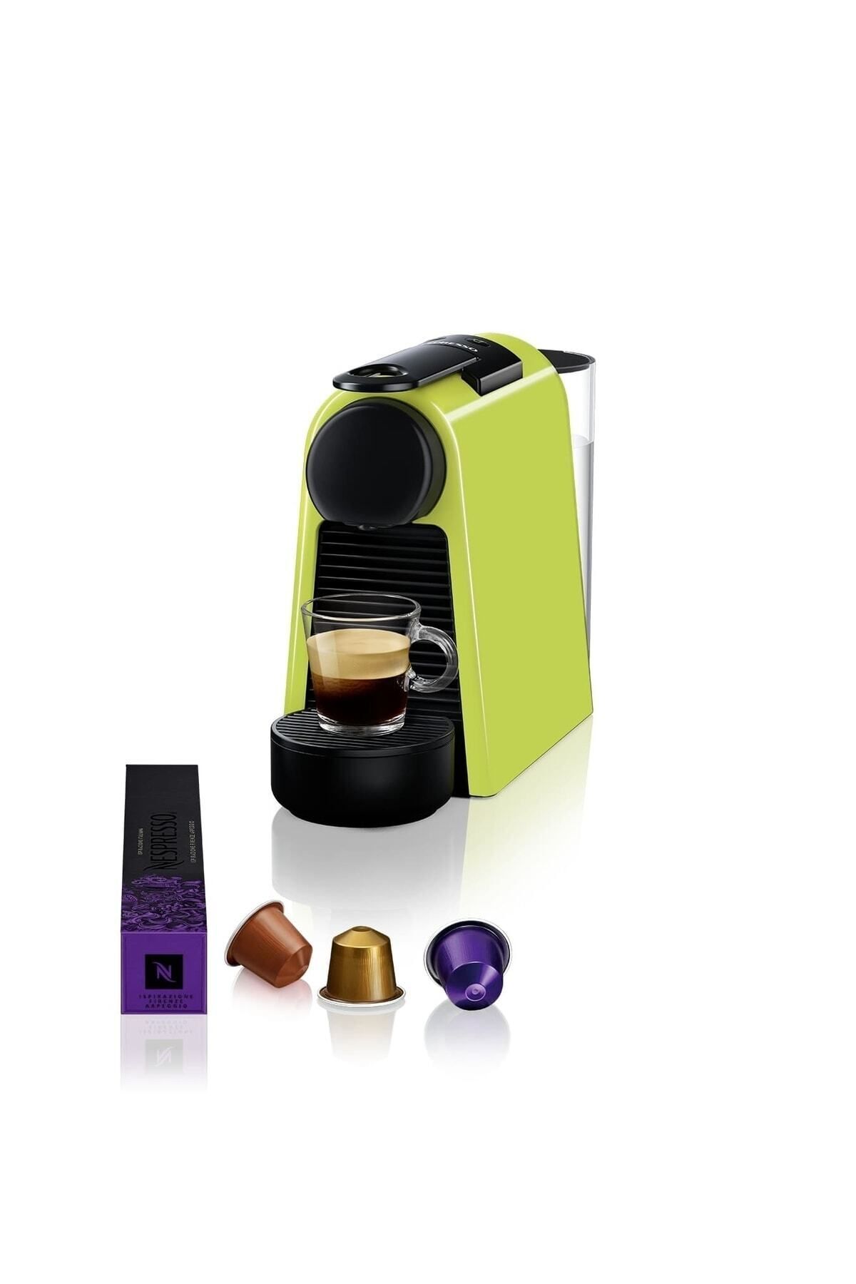 Мини-кофемашина Nespresso D30 Green Essenza, зеленая