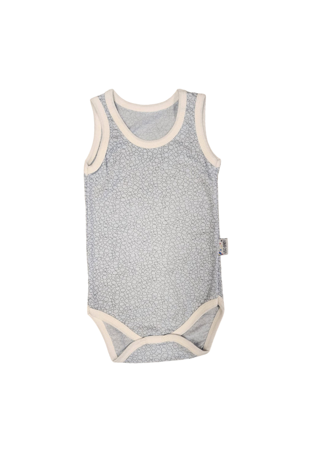 By Cwhr 5li %100 Pamuk Penye Erkek Bebek Alttan Çıtçıtlı Badi Çıtçıtlı Erkek Bebek Atlet Bebek Zıbın fotoğrafı 4 (önizleme)