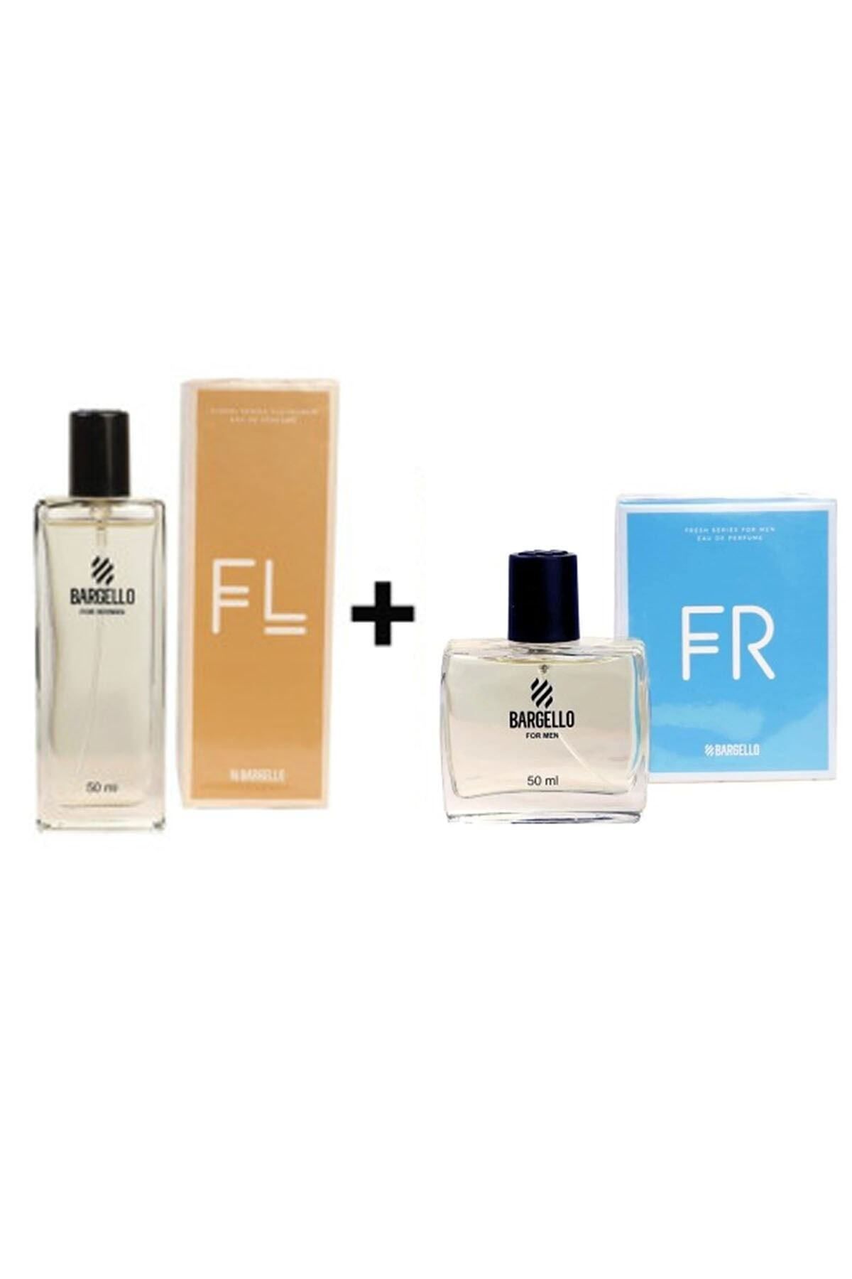 عطر زنانه 254 Edp Floral 50 ml + ست عطر مردانه 561 Edp Fresh 50 ml Bargello