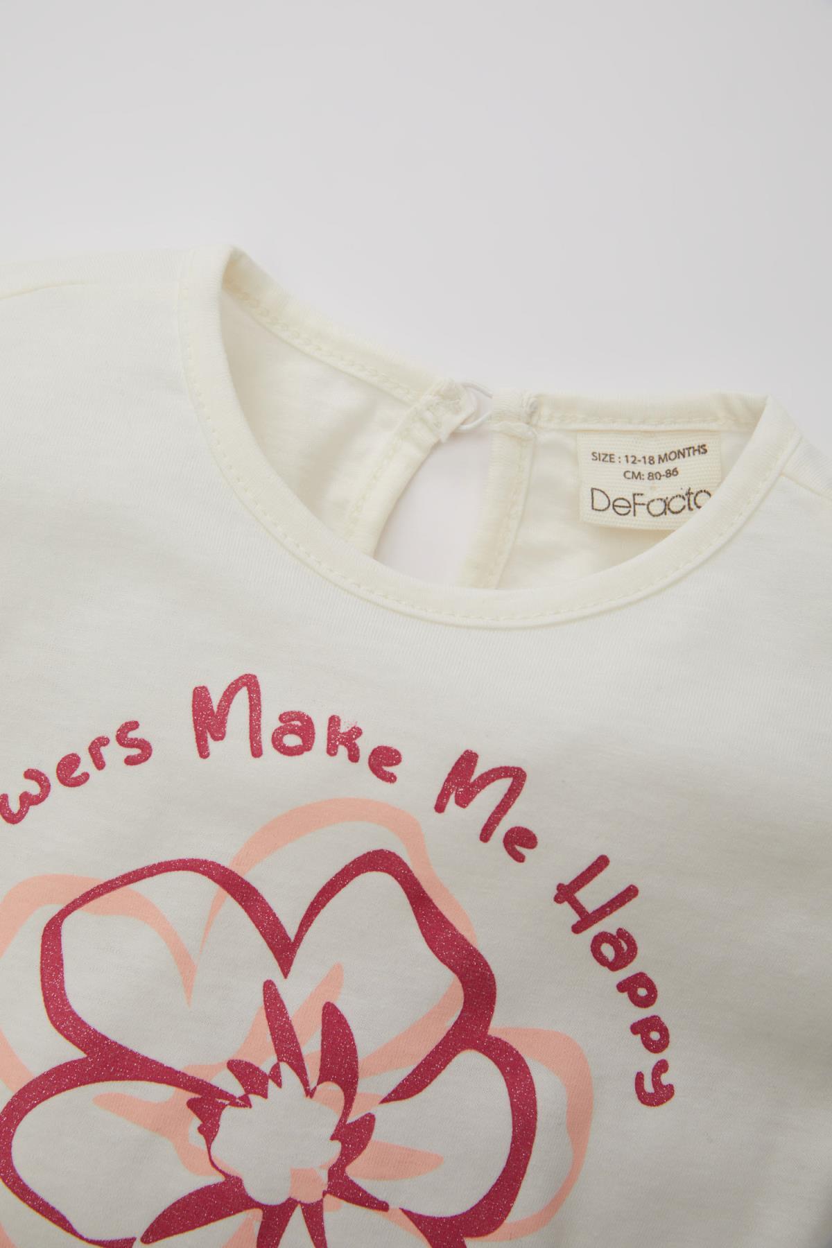 تی شرت دخترانه دفاکتو | C5175A524SM Defacto - Image 2