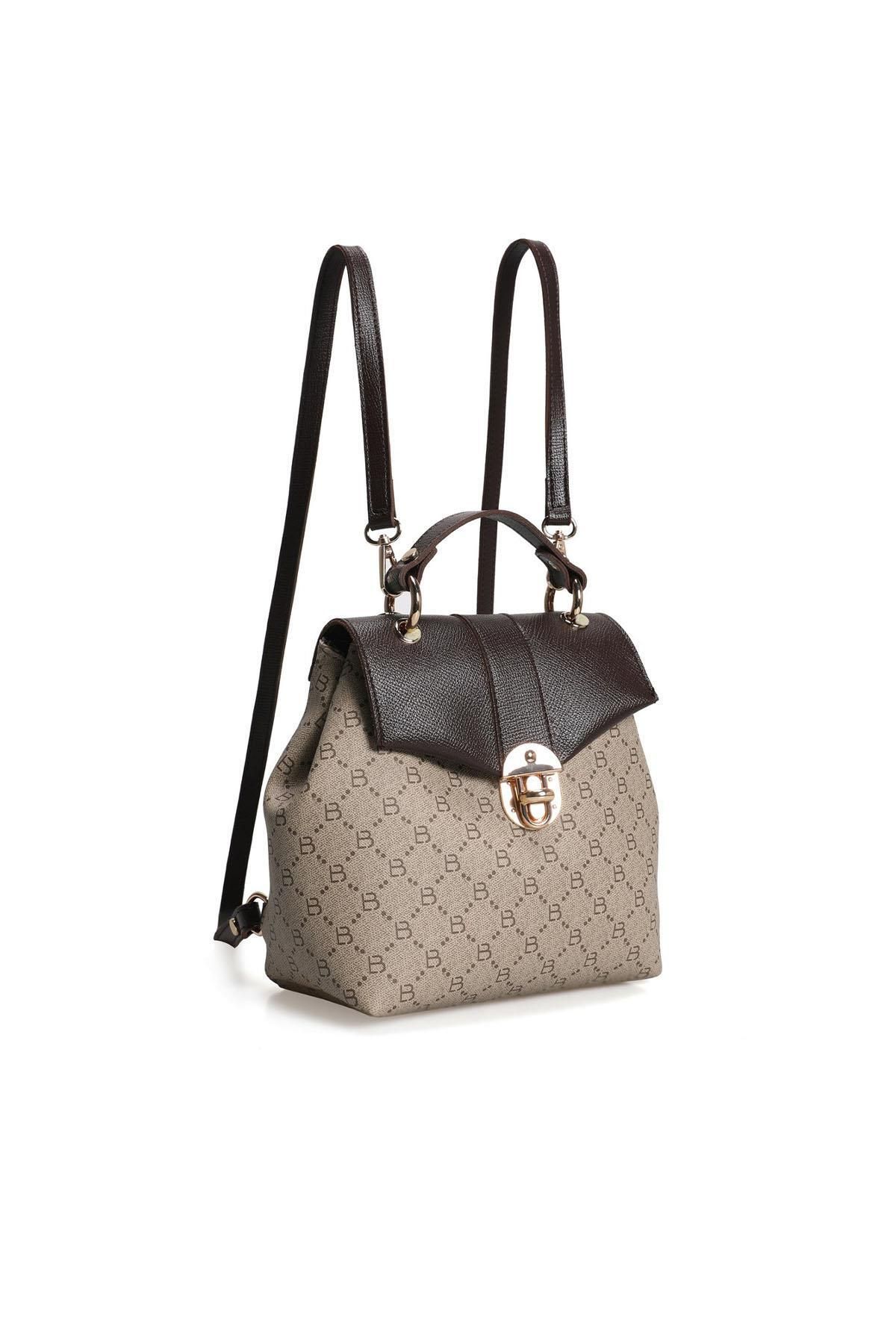Lucky Bees-Gemusterter Damenrucksack 4