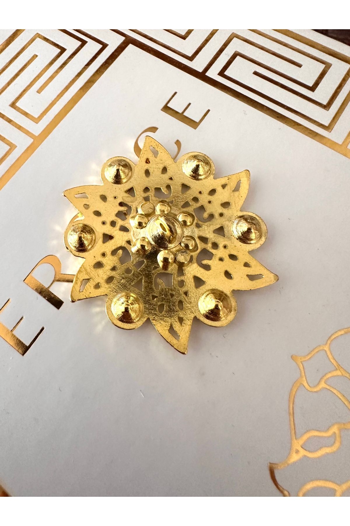 ODDA TASARIM ATÖLYESİ-Full Yellow Design Motif Special Purpose Use Convenient Button - 5.5 cm 3