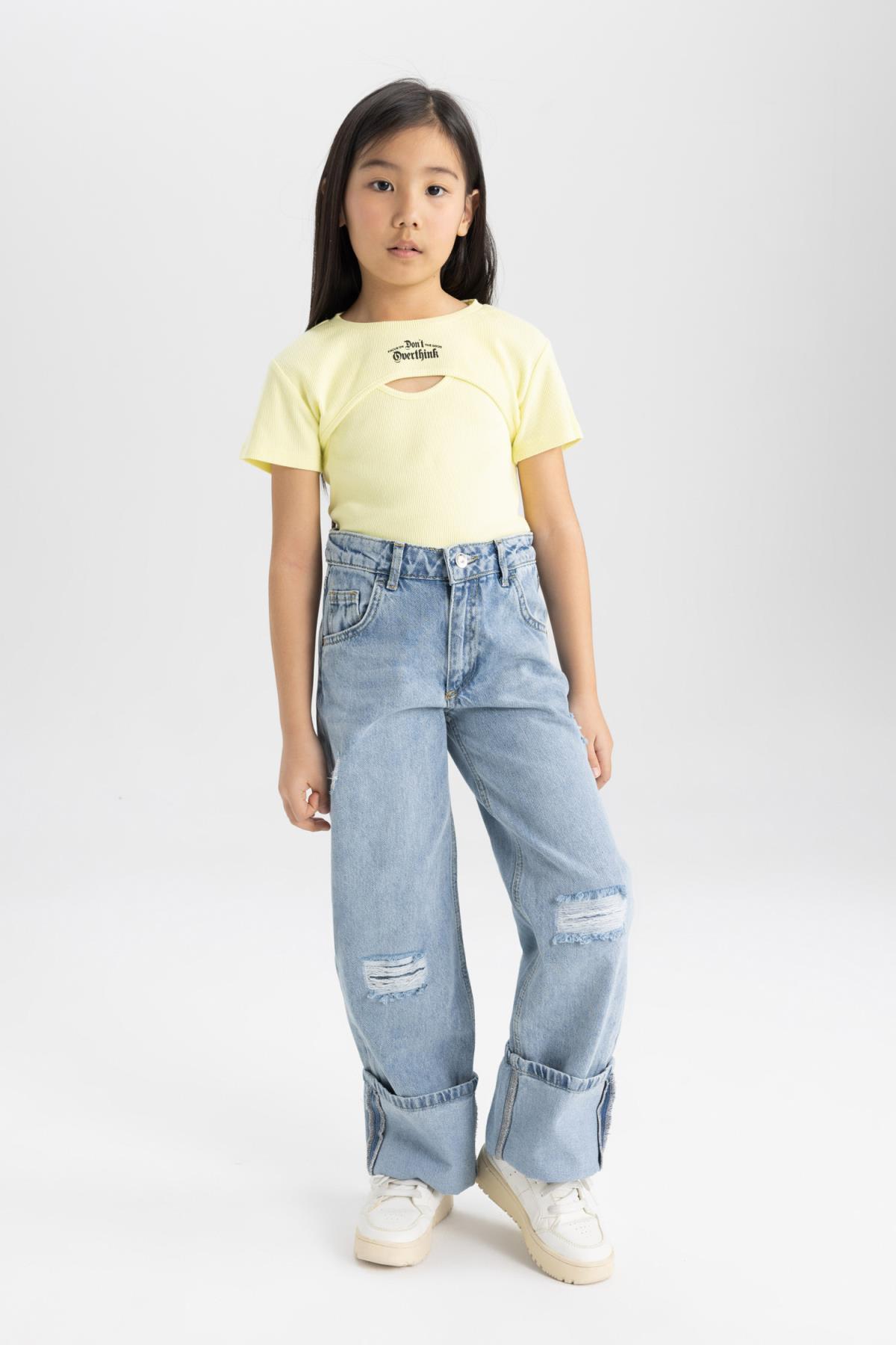 تی شرت دخترانه دفاکتو | C8603A824HS Defacto - Image 2