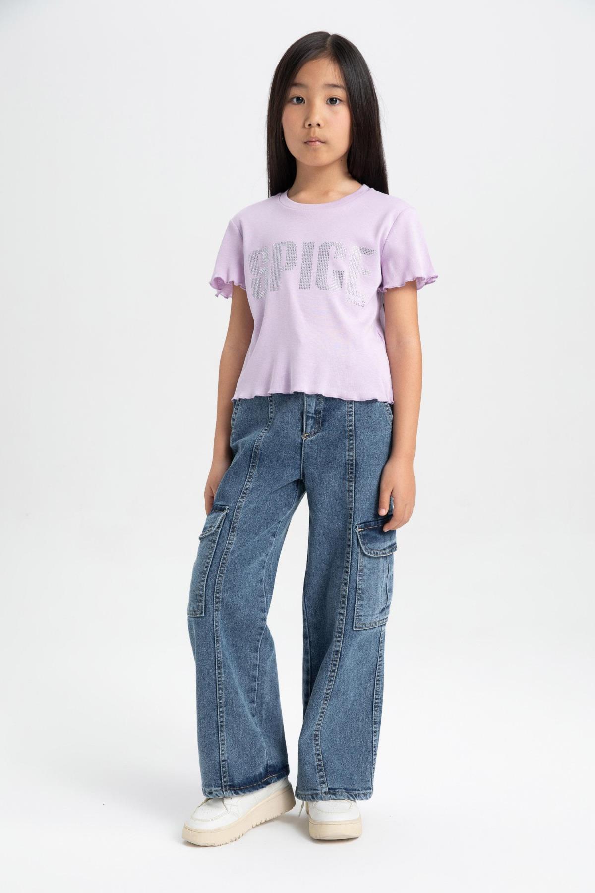 تی شرت دخترانه دفاکتو | C2634A824SM Defacto - Image 2