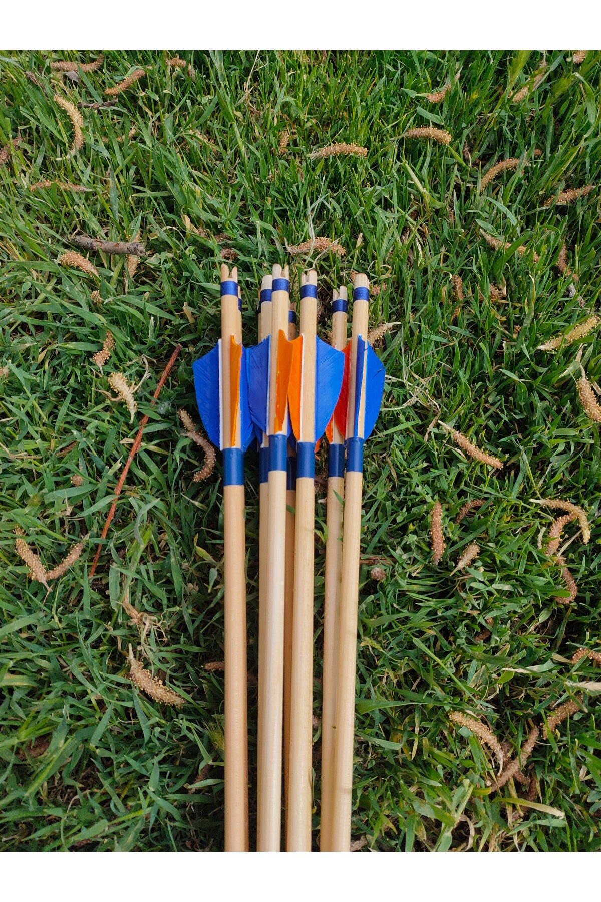 Okçuoğluşaft Geleneksel Ok 2.5 Inch Tüylü Antrenman Okları Okçuluk Sporu Malzemeleri Ekipmanları Oklar Oku 5/16