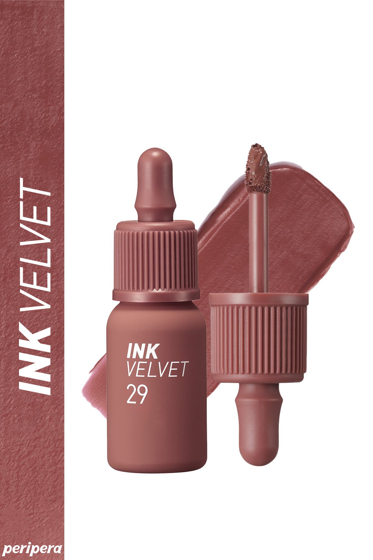 PERIPERA Высокопигментированный, бархатистый, стойкий на весь день оттенок Peripera Ink Velvet (29 Cocoa Nude) 6376