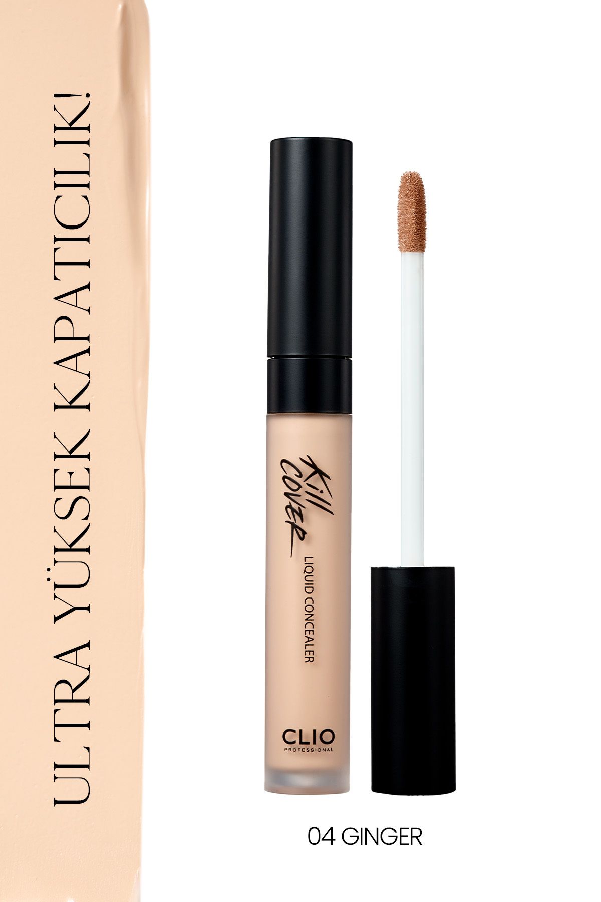 CLIO Стойкий консилер с гладкой текстурой Clio Kill Cover Liquid Concealer (04 Ginger) 6776