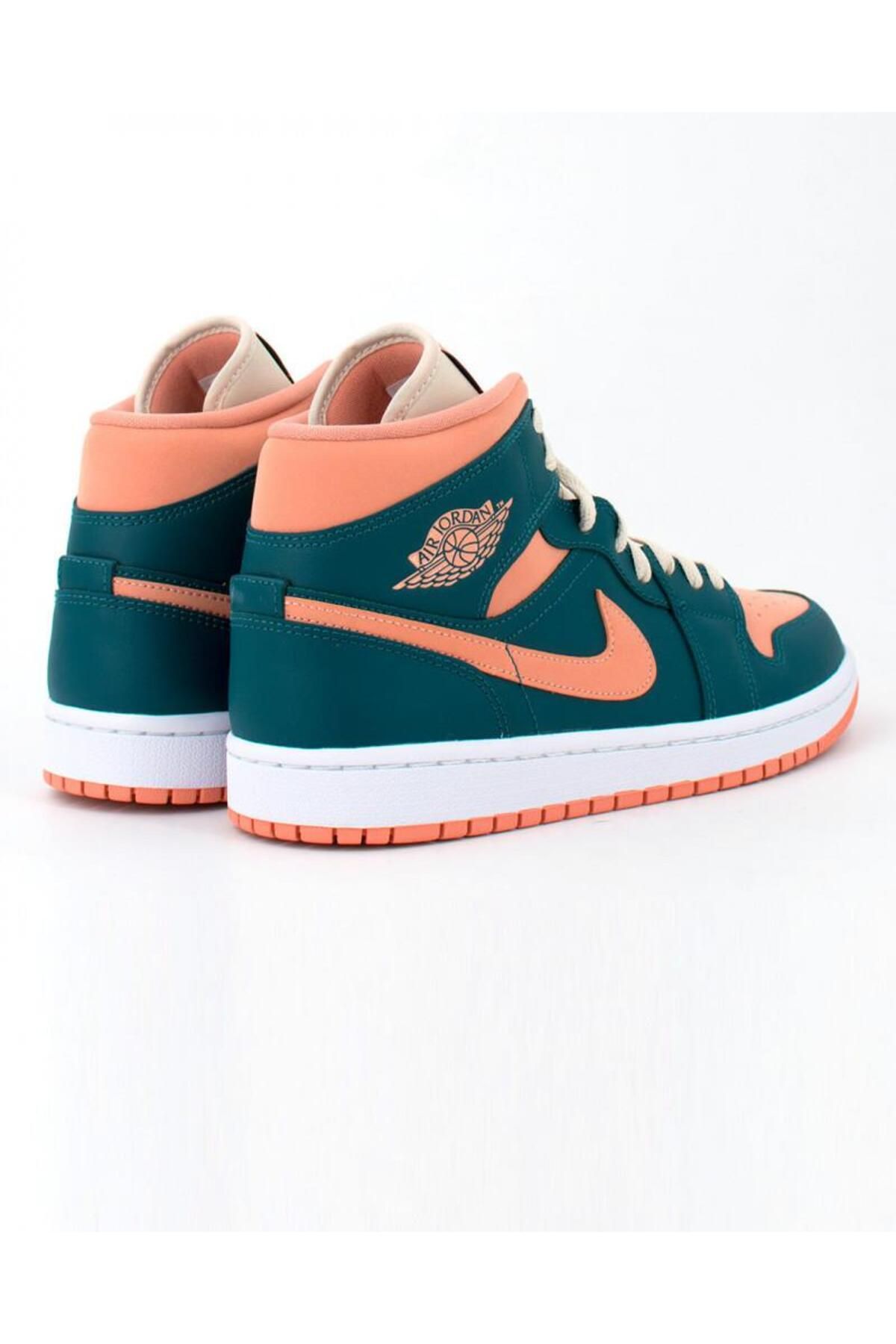 Nike-Air Jordan 1 Mid Dark Teal Green Bq6472-308 Women's Sneakers 4