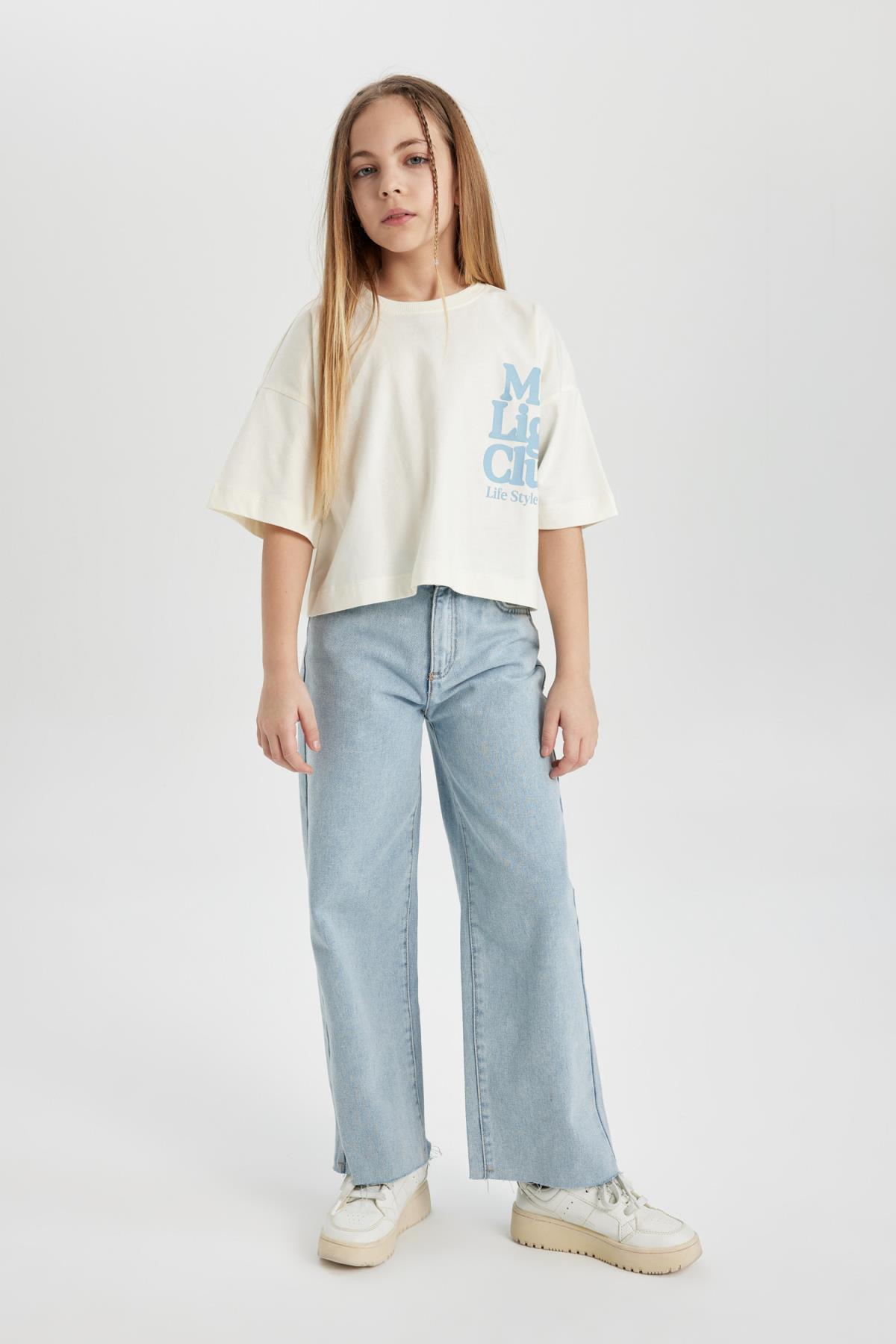 تی شرت دخترانه دفاکتو | C1939A824SM Defacto - Image 2