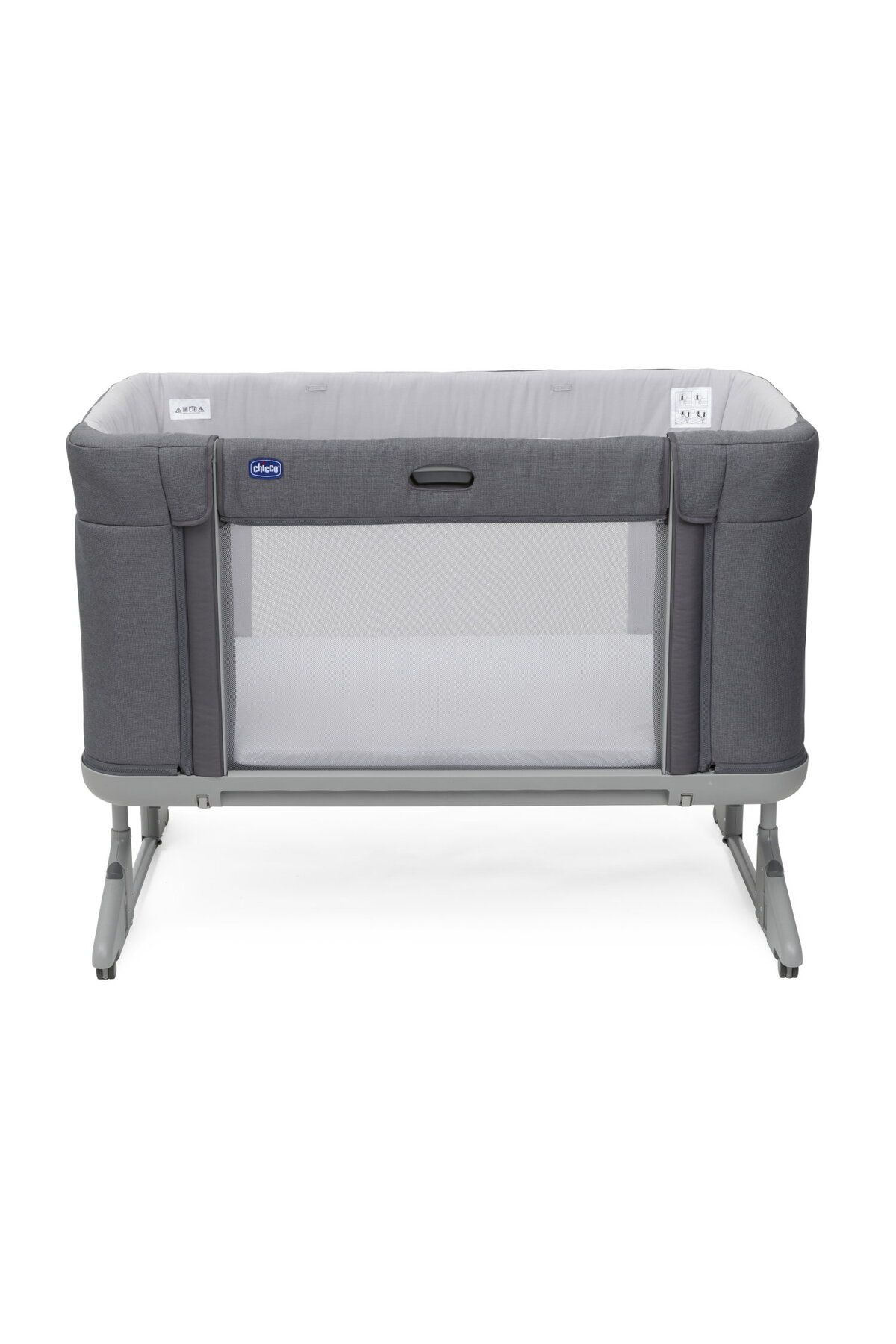 Детская кроватка Chicco Next2me Forever Mother's Side Slate Grey 00079650040000