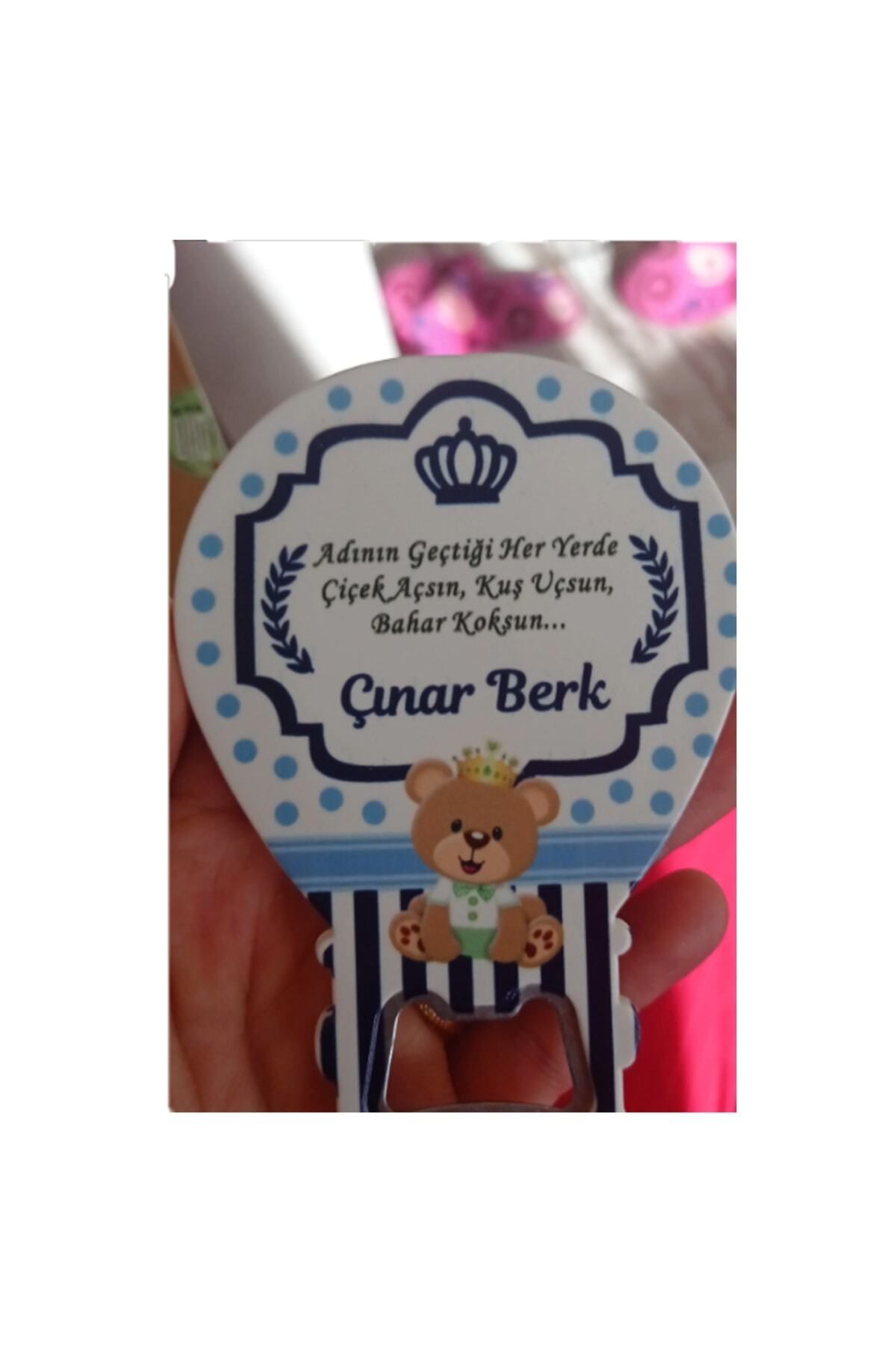 Ayıcıklı Bebek Magnetleri Doğum Günü Bebek Mevlüt Magneti 30 Adet