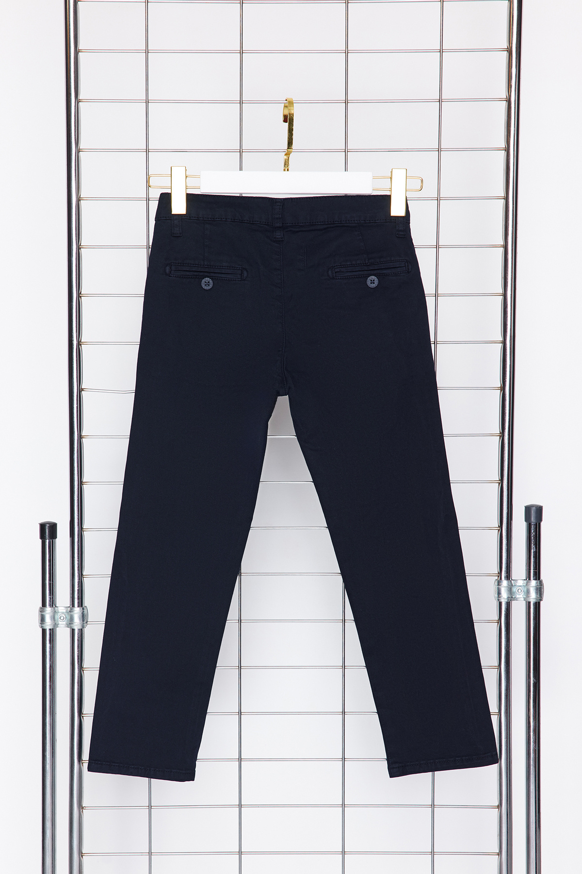 TRENDYOLKIDS-Fiú sötétkék chino nadrág - TKDSS24PL00006 normál szabású 7