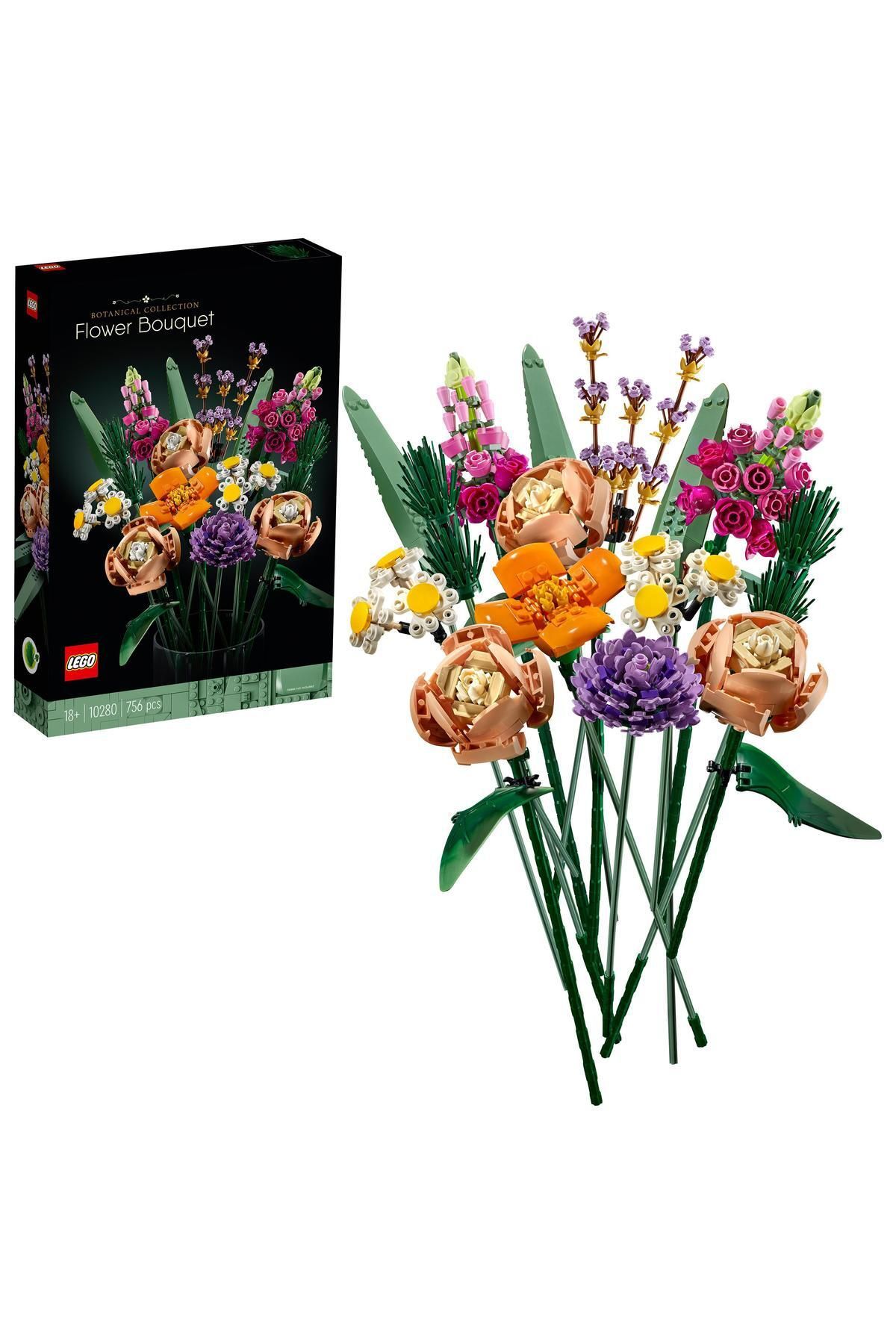 LEGO ® ICONS Flower Bouquet 10280 — Коллекционный декоративный конструктор для взрослых (756 деталей) RS-L-10280