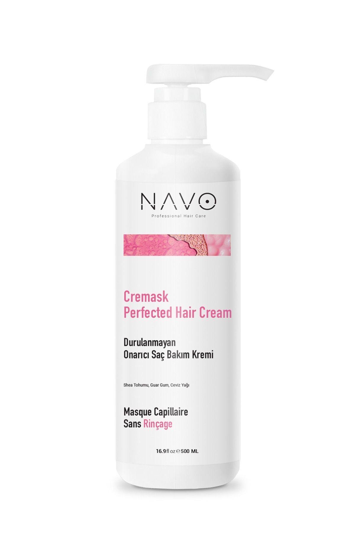 NAVO PROFESSIONAL HAIR CARE Argan&keratin Bağ Onarıcı Ve Şekillendirici Saç Bakım Kremi (CREMASK PERFECTED HAIR CREAM) — Navo-crm-01