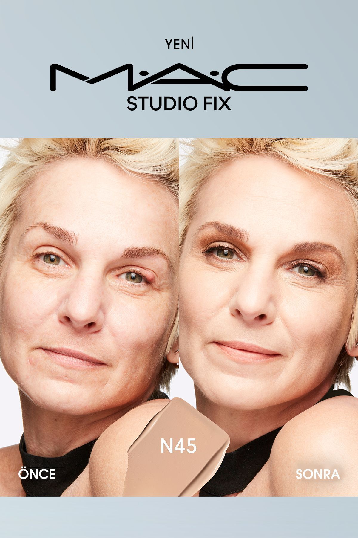 M.A.C-30 ML New Natural Matte Finish Studio Fix Fluid SPF 15 Matte Foundation-N4.5 5