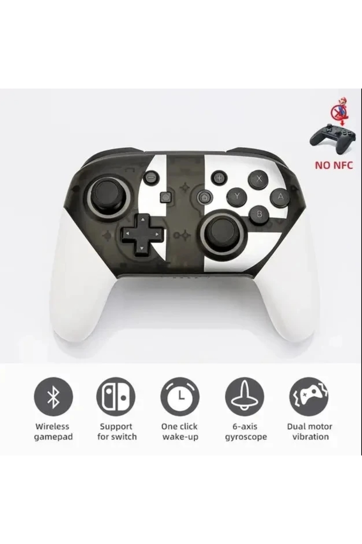 GLRTech Nintendo Switch Pro Uyumlu Controller Kablosuz Bluetooth