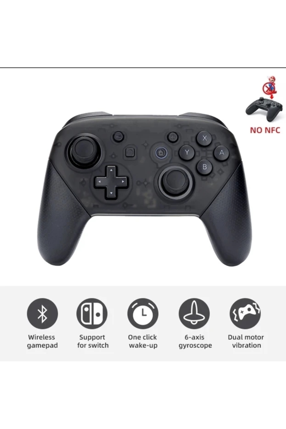Nintendo Switch Pro Uyumlu Controller Kablosuz Bluetooth Gamepad Oyun Kolu 3
