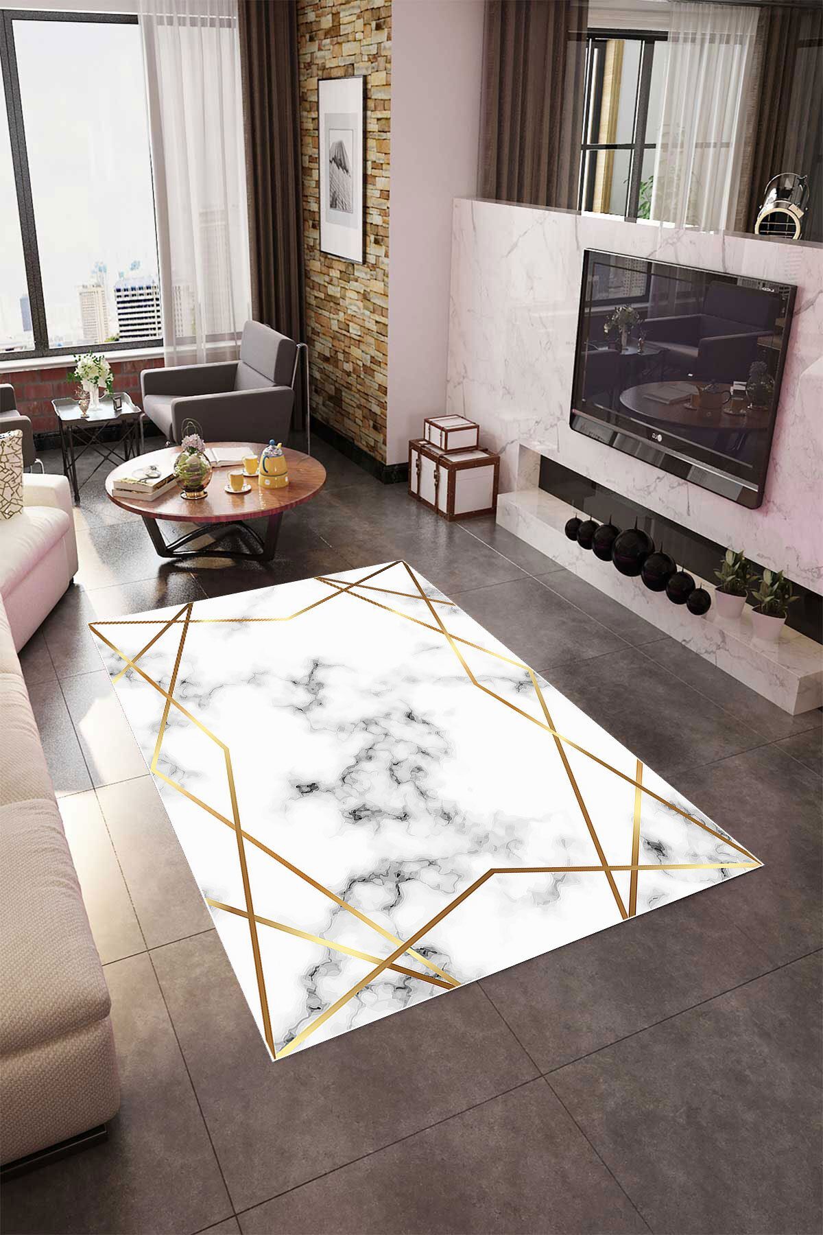 Digital Printing Washable Anti-Slip Base Decorative Living Room Kitchen Rug Runner