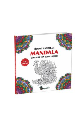 Egenis Renkli Kanatlar-Çocuklar İçin Mandala Boyama Kitabı