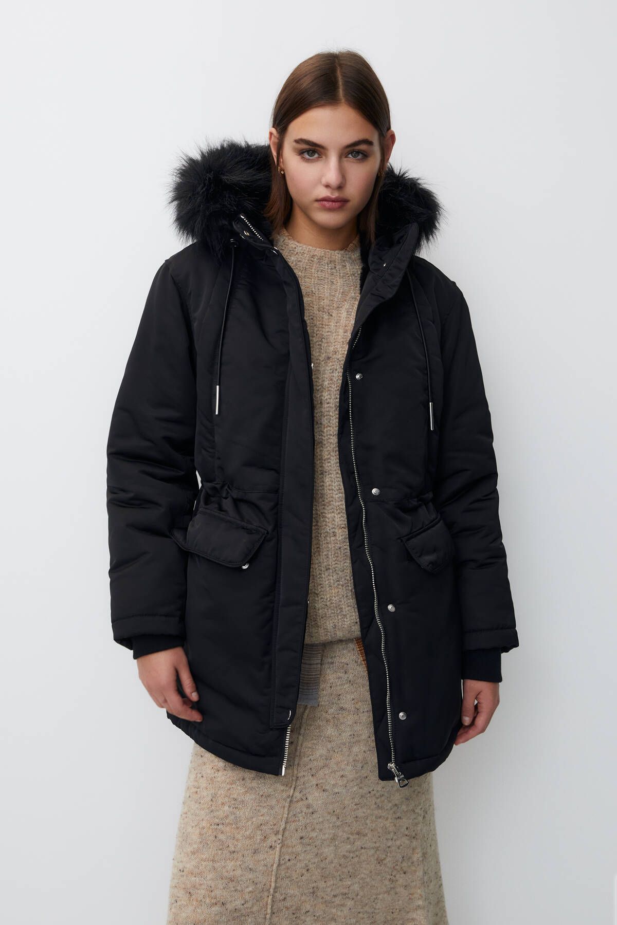 Pull and bear parka femme hotsell