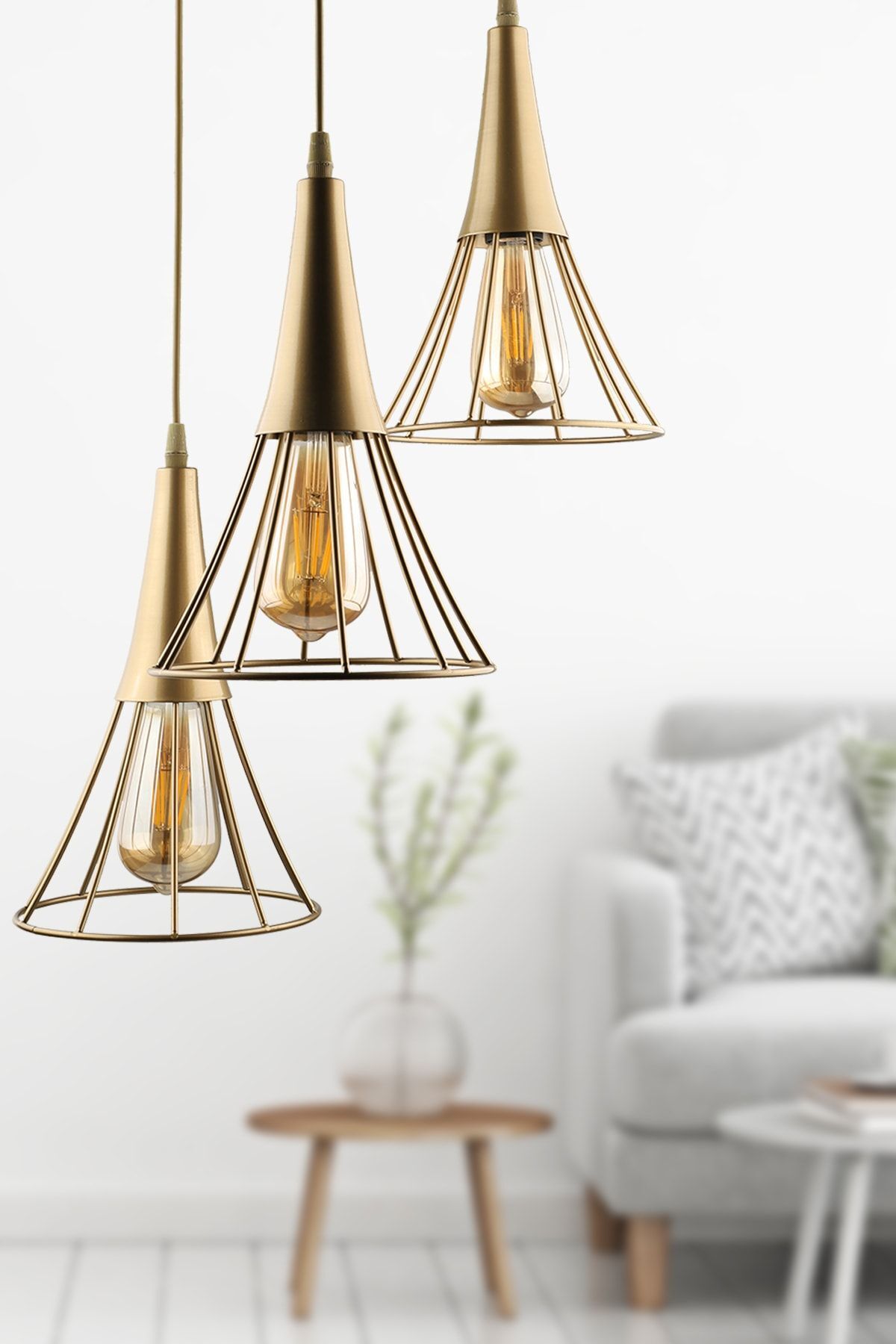 Havana 3-Piece Chandelier Antique