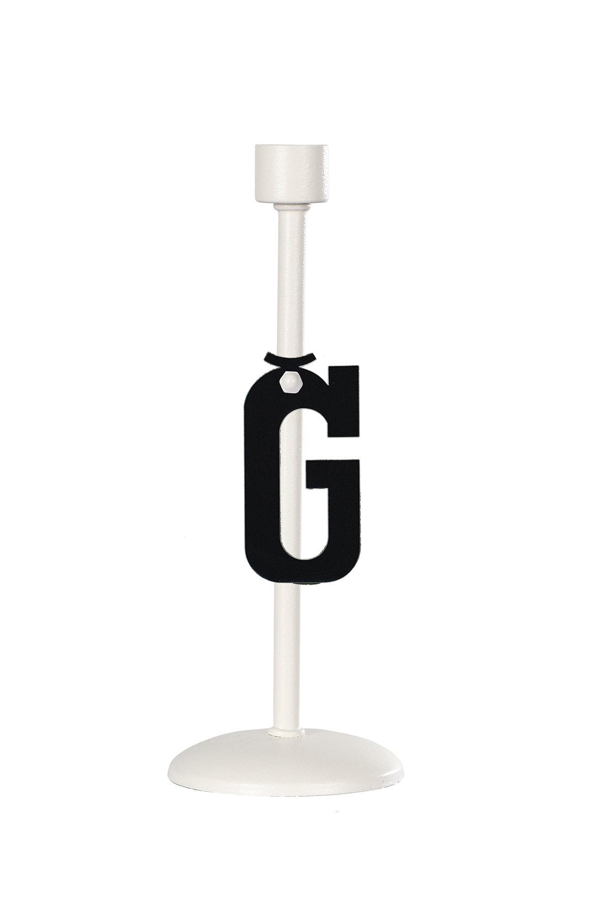 Full White Candle Holder Ğ