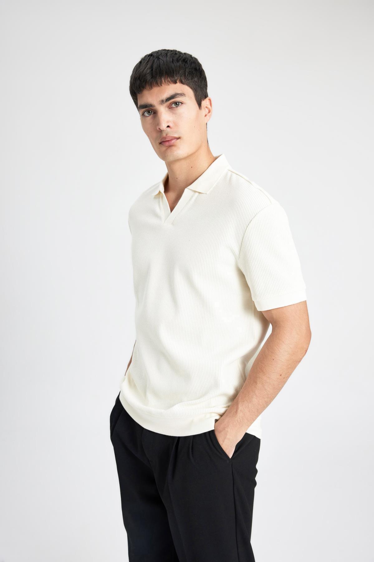 Regular Fit Short Sleeve Polo T-Shirt B6382AX24SP