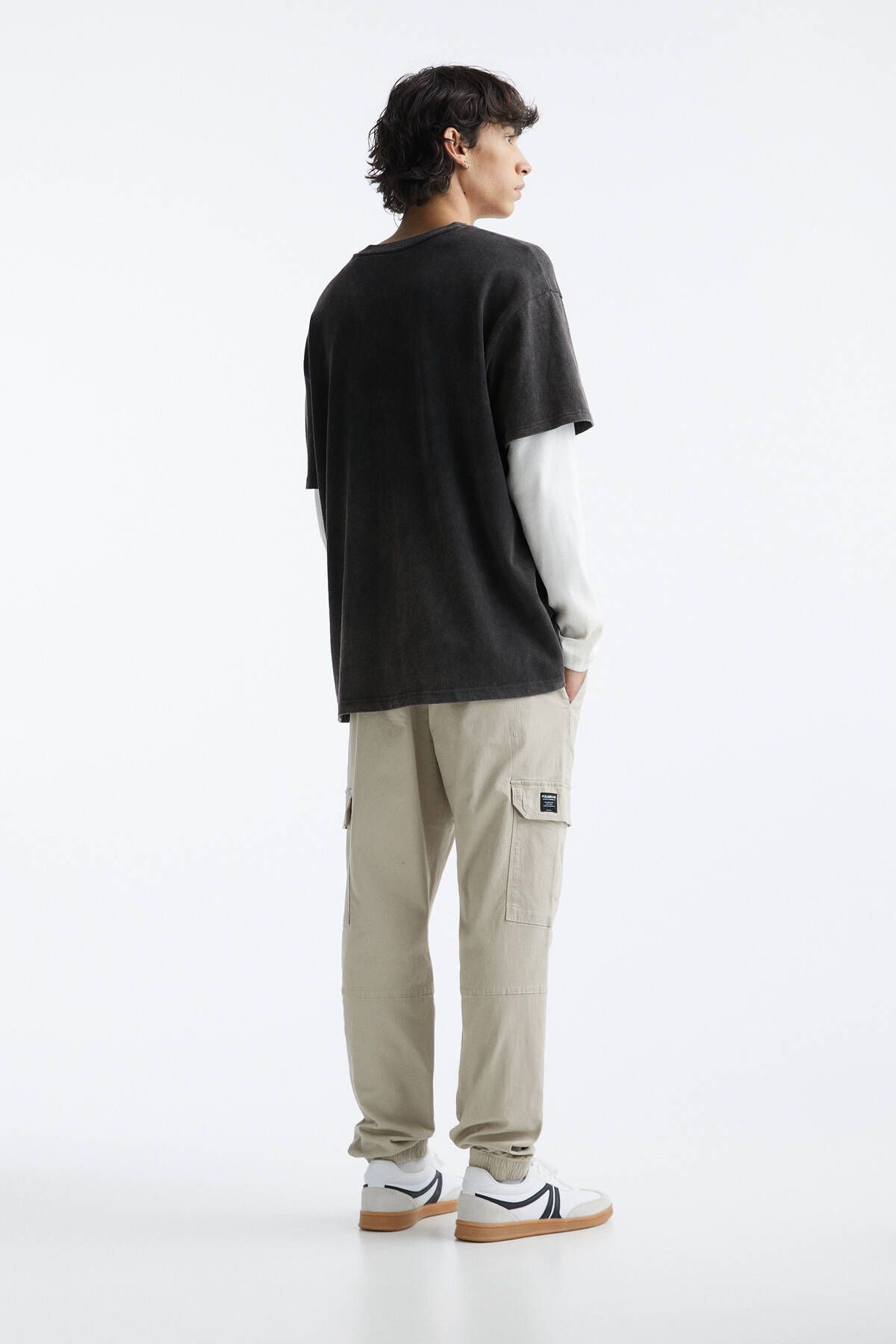 شلوار کارگو جگر فیت بیسیک پل اند بیر Pull & Bear