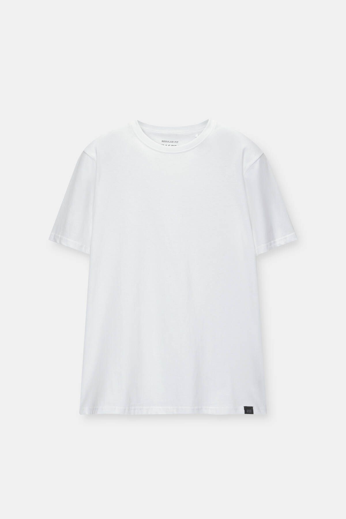 Kısa kollu basic pamuklu t-shirt