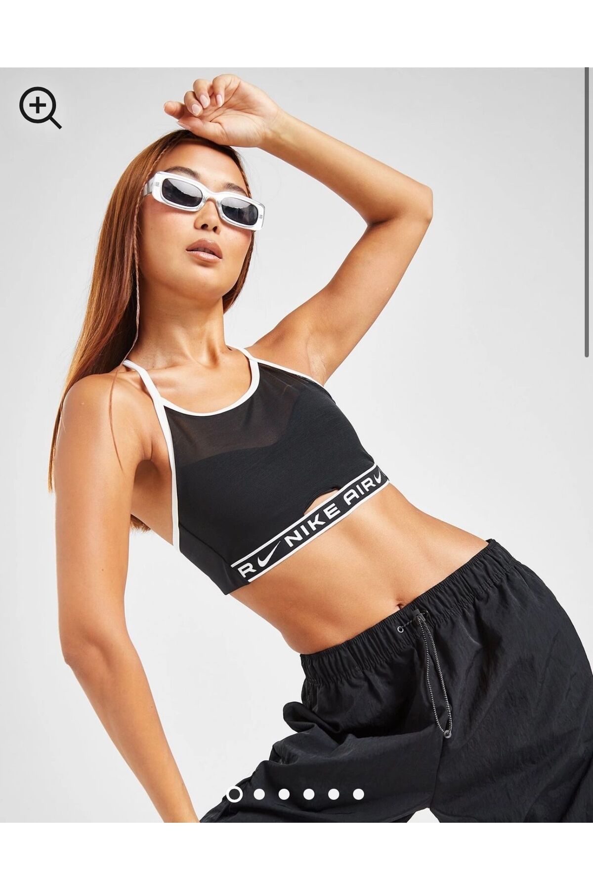 Nike Air Indy Black High Neck Mesh Women s Sports Bra Trendyol
