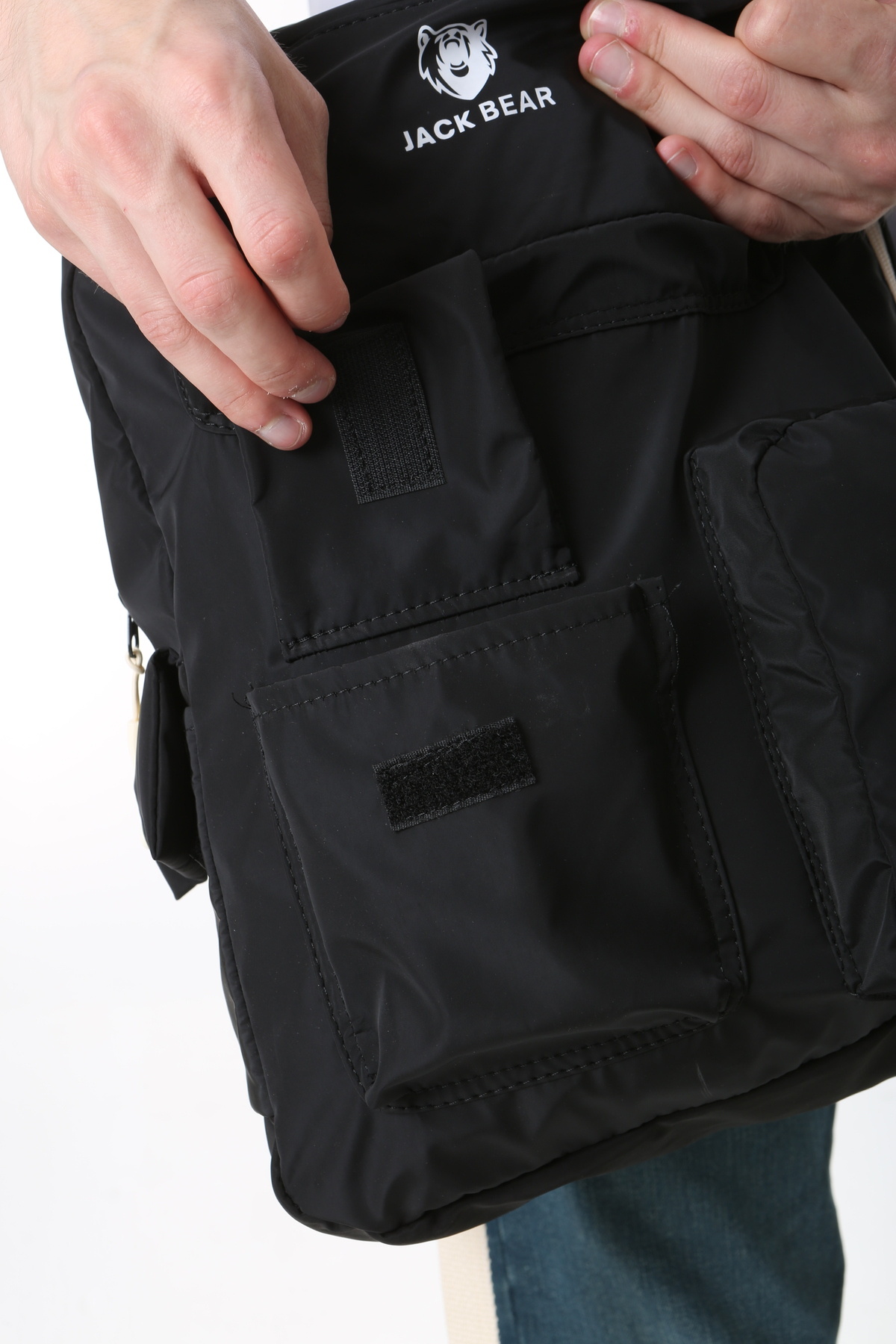 کوله پشتی زنانه مشکی fao polo | JACK BEAR SIRT اورجینال - تصویر 5