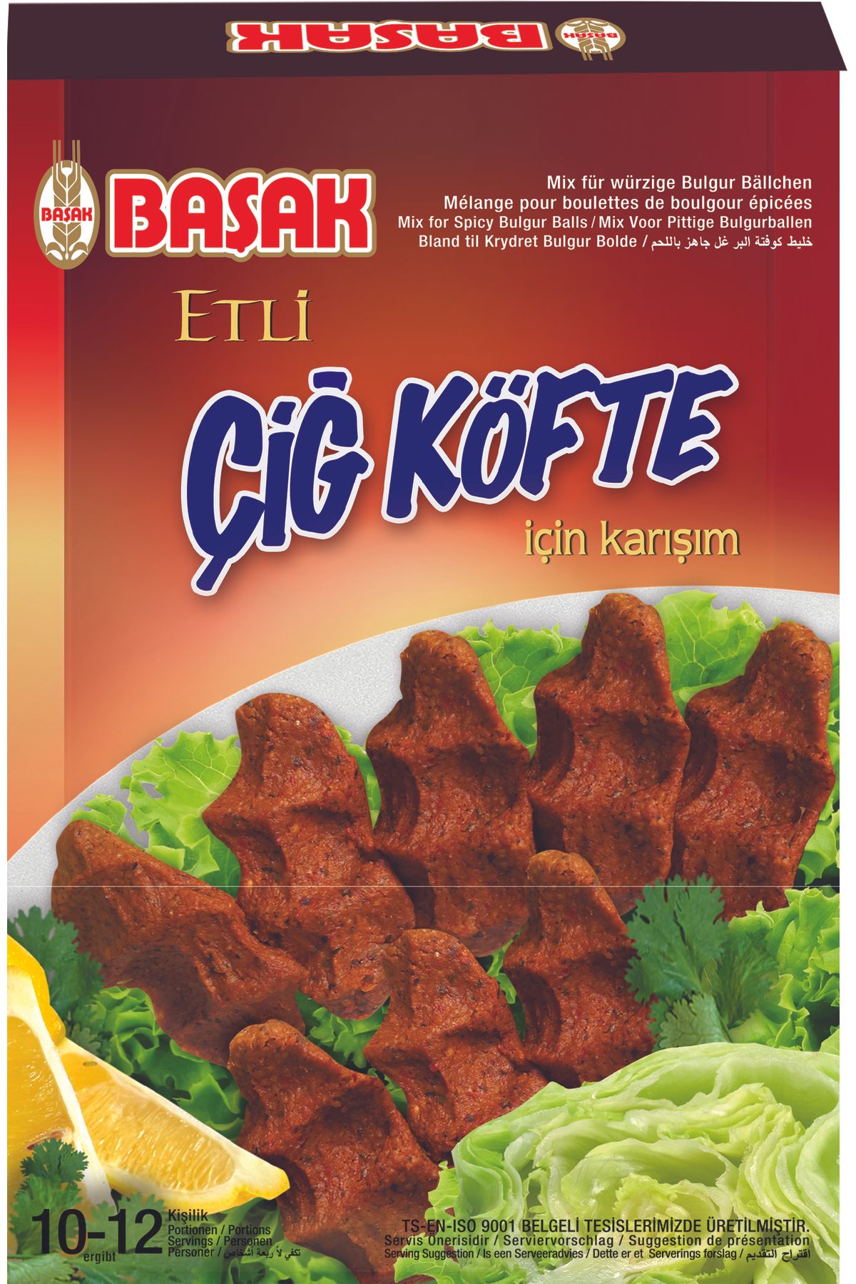 BAŞAK çiğ köfte karışımı-etli 500 gr. x 8 adet