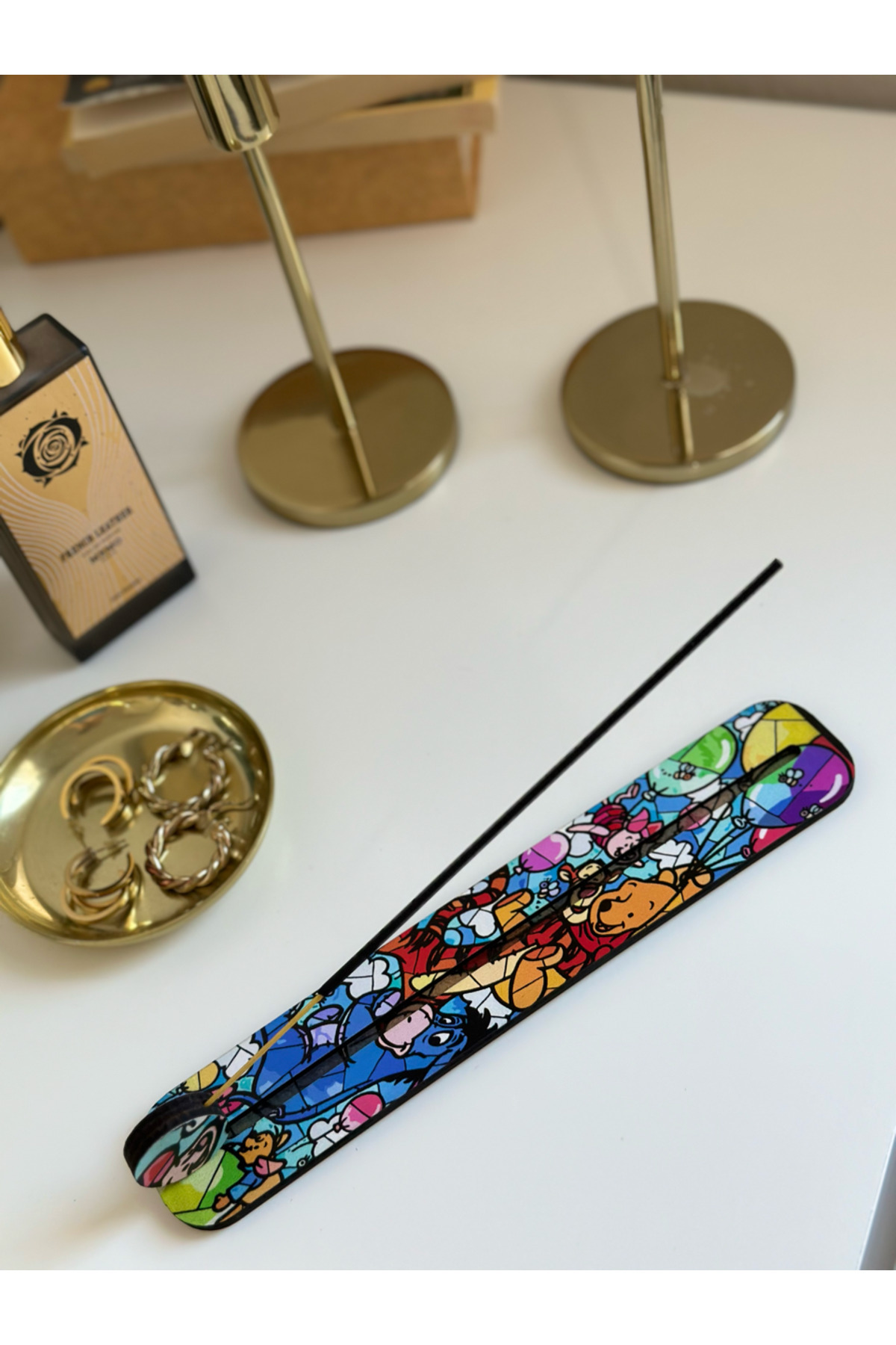 Decorative Patterned Uv Printed Mdf Stylish Incense Holder