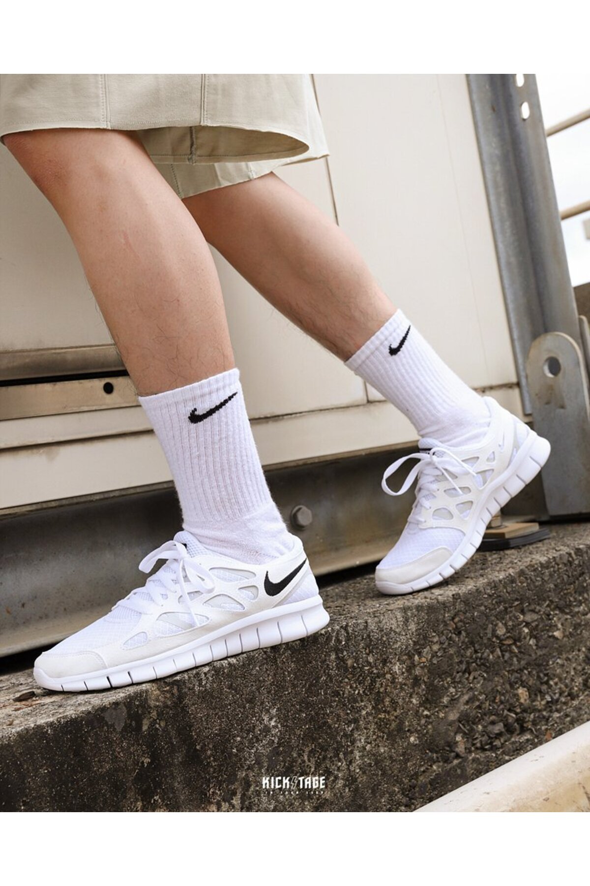 کفش Nike نایکی اسپرت مردانه سفید رایگان Run 2 DH8853-100 اورجینال - تصویر 3