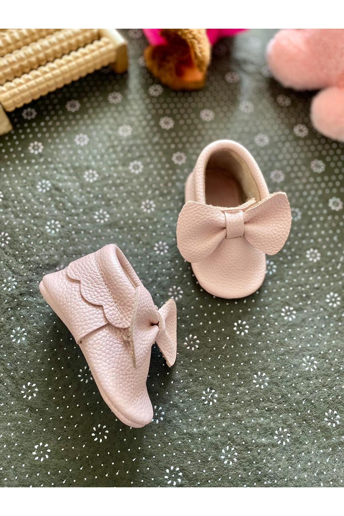 MBSC STORE-Genuine Leather Booties Loafer Shoes for Baby Girl 4