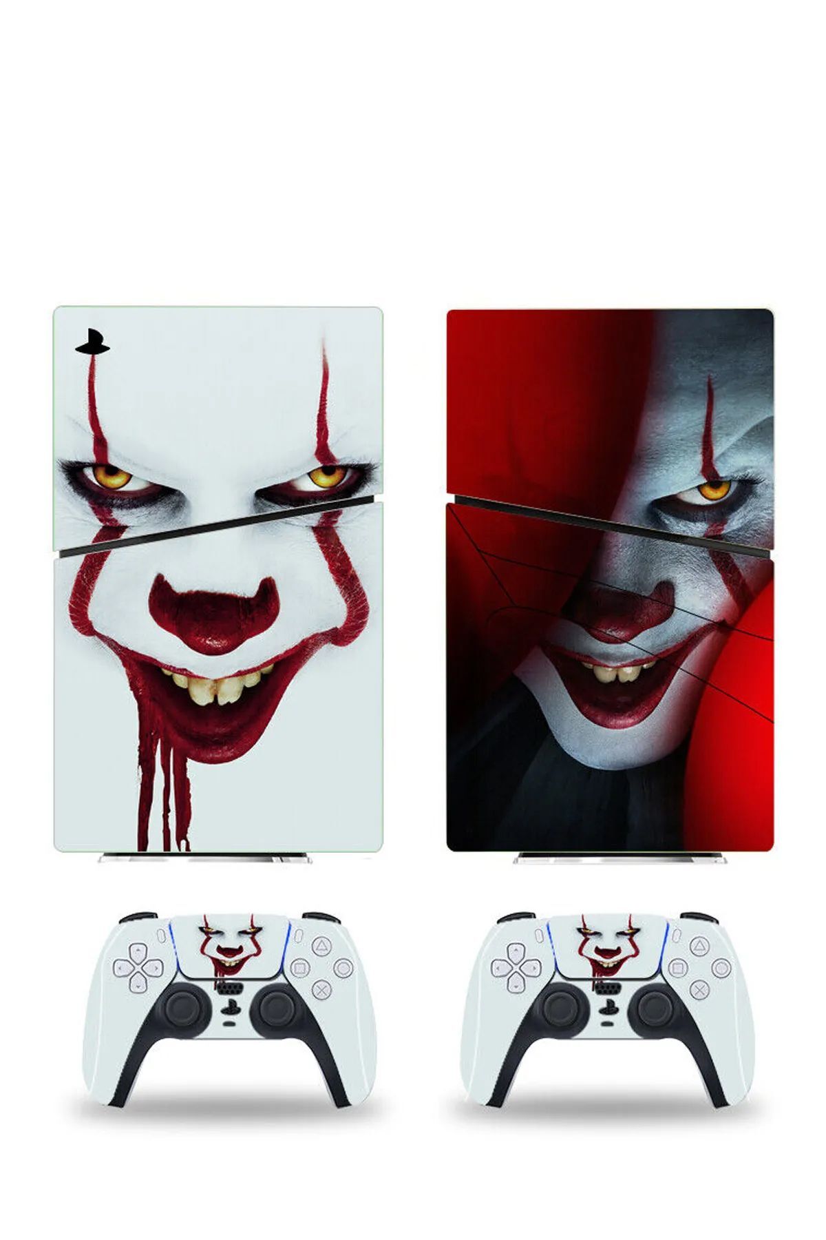 Pennywise Playstation 5 Slim Dijital Versiyon Sticker Kaplama Seti