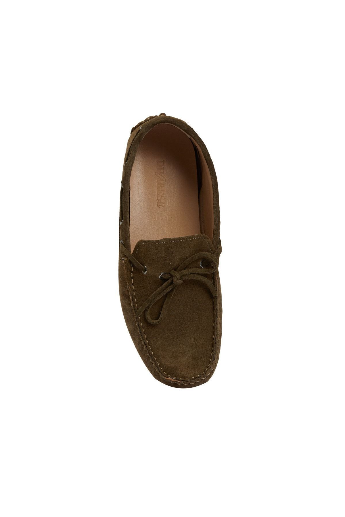 لوفر سبز مردانه مردانهه خاکی Loafer اورجینال Divarese