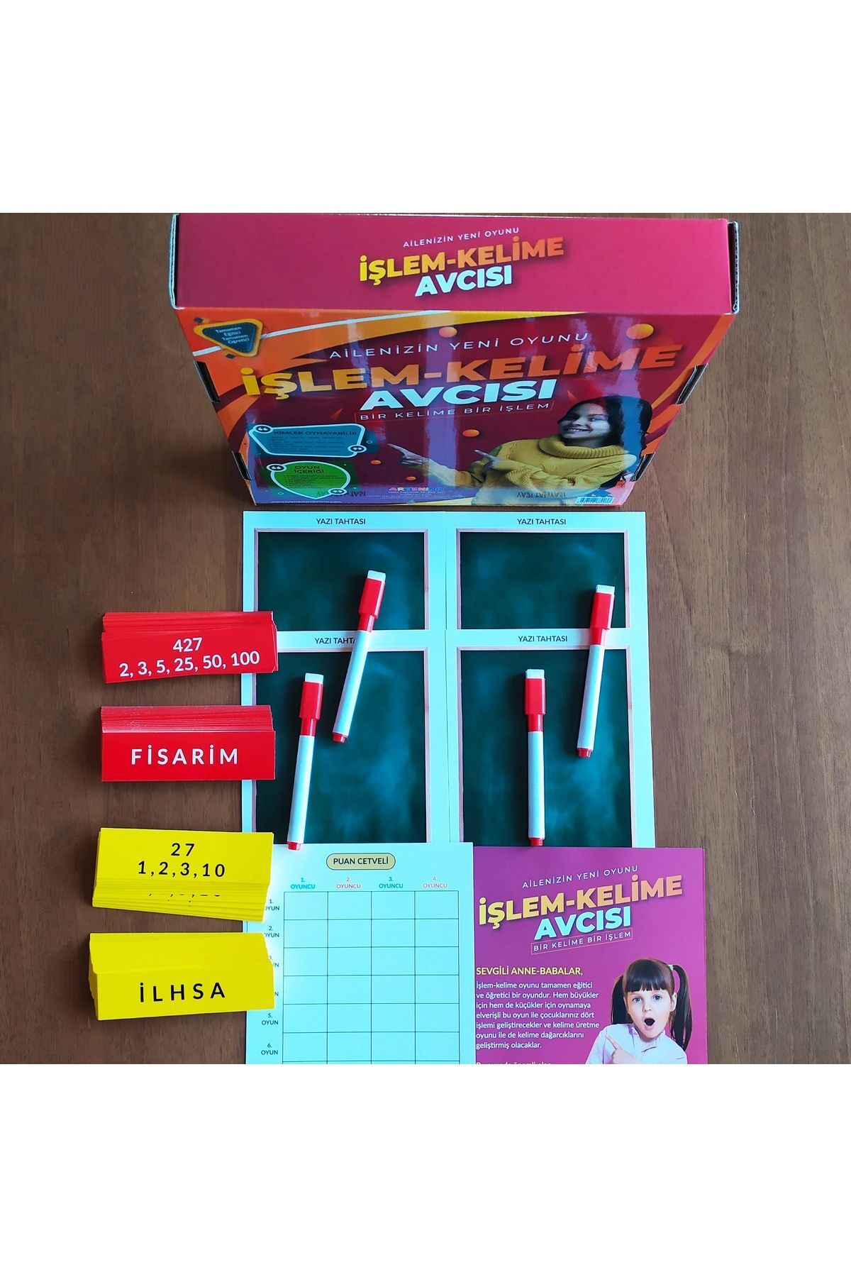 Artenino Işlem Kelime Avcısı Kutu Oyunu 4 Adet Yazı Tahtası Ve 88 Işlem Kelime Kartı fotoğrafı 4 (önizleme)