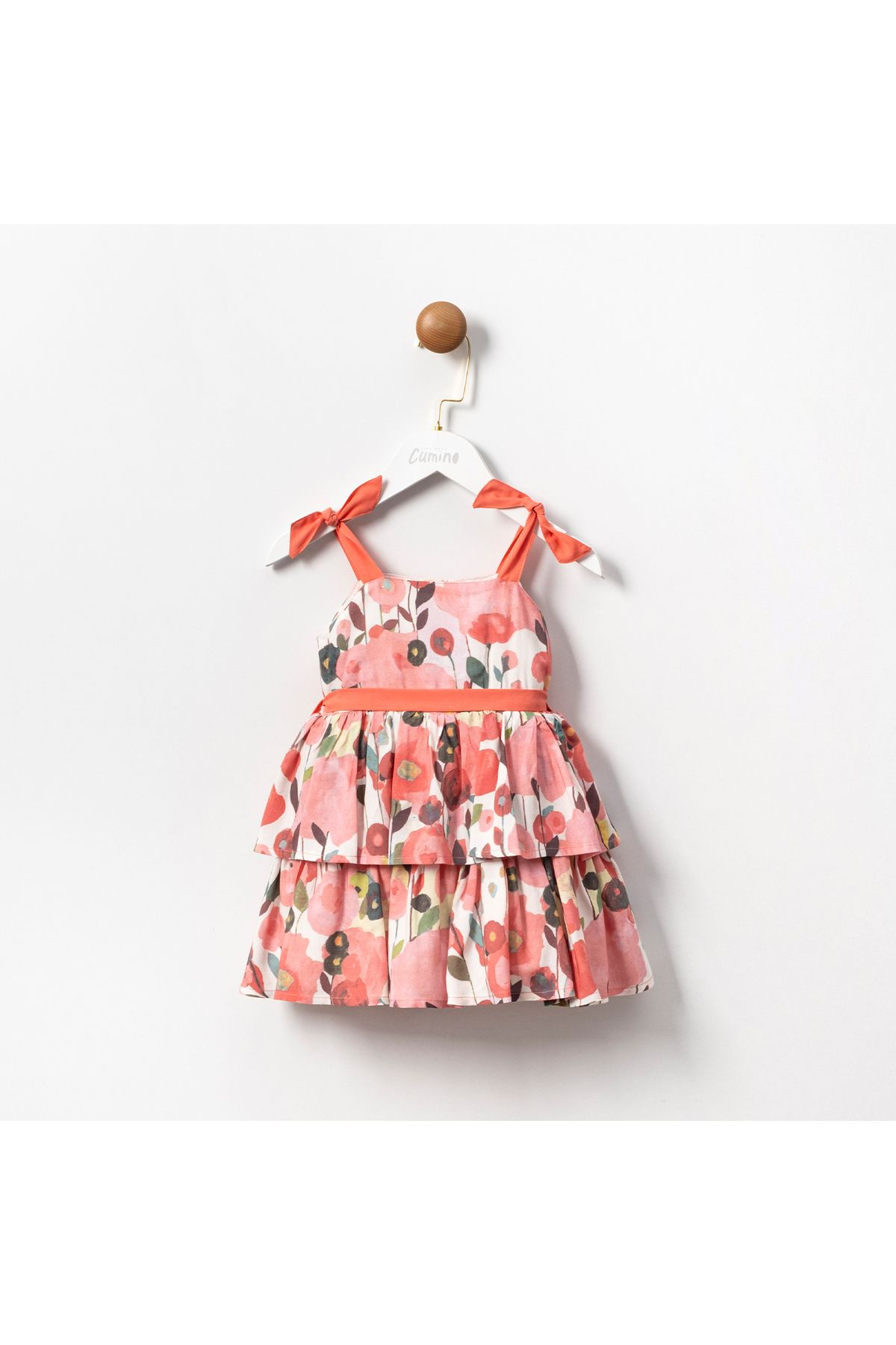 Cumino-Pomegranate Flower Patterned Girl's Dress - Stylish and Comfortable 2