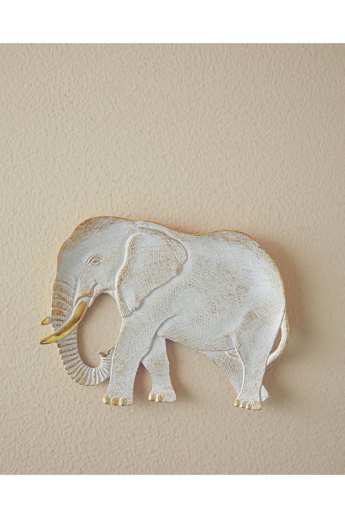 Декоративная тарелка English Home Elephant Polyresin Gold 10039579002