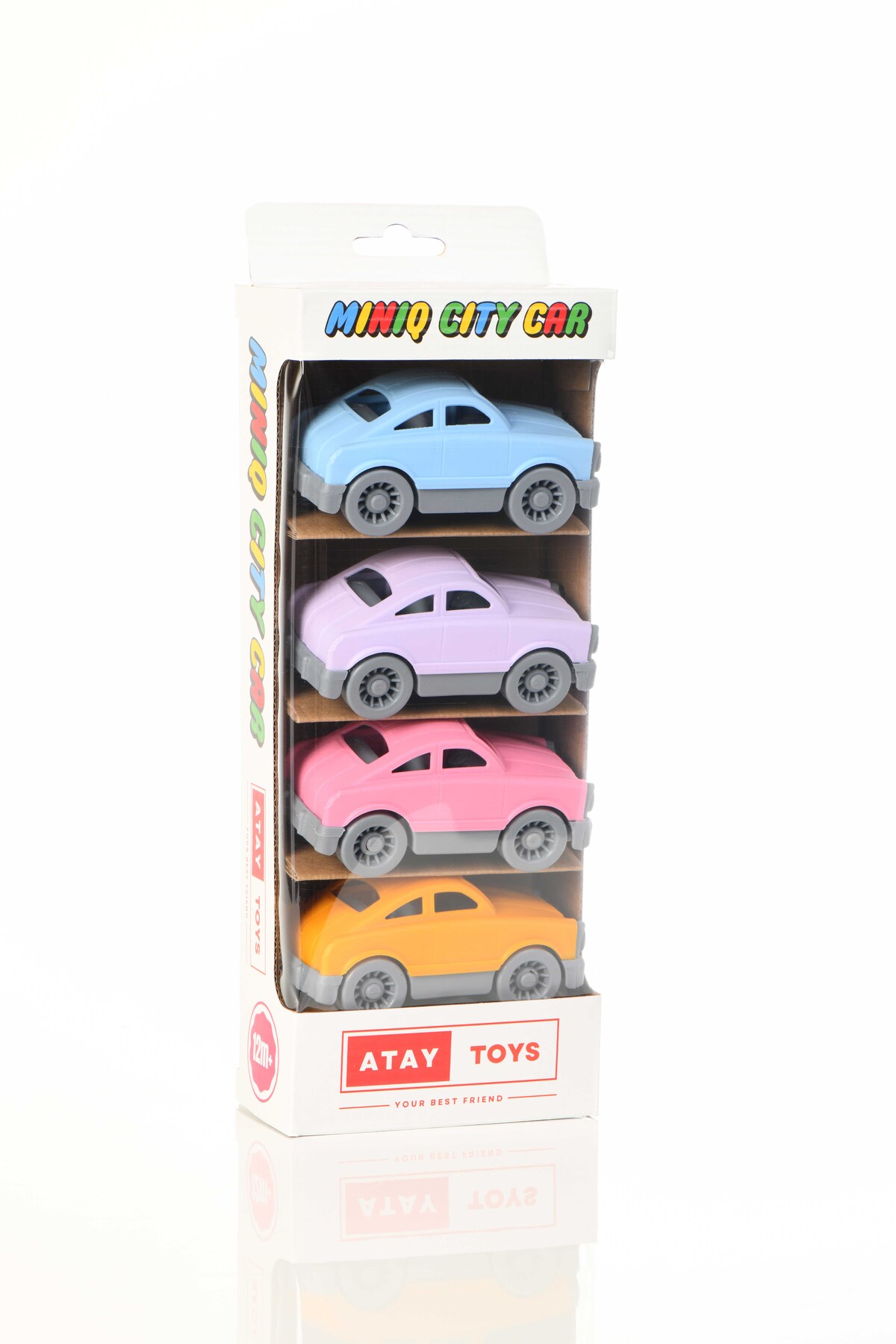 MINIQ CITY CAR AUTO PASTEL 4-PIECE SET TOY CAR