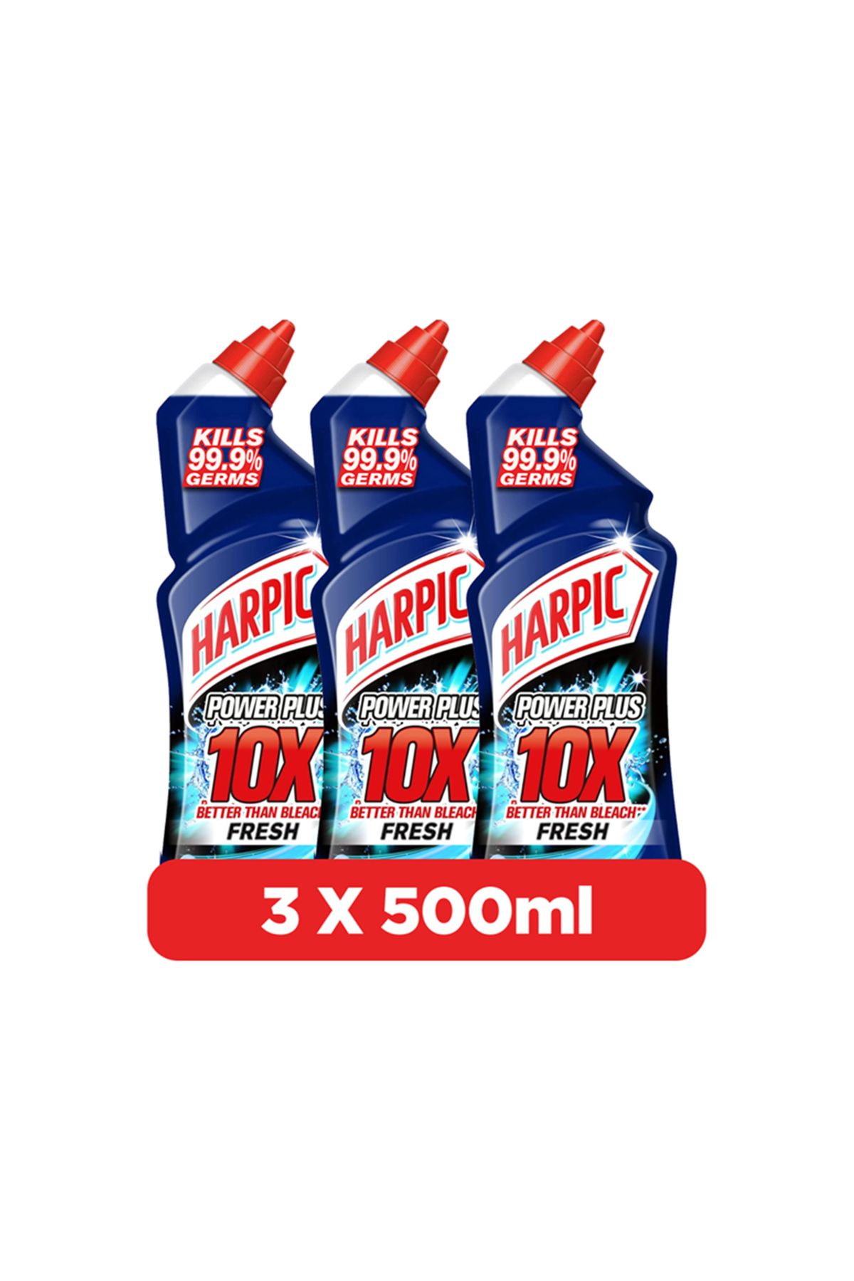 Harpic-Power Plus Toilet Cleaner, 10X Better Than Bleach, Fresh Fragrance, 750 ml, Pack of 3 1