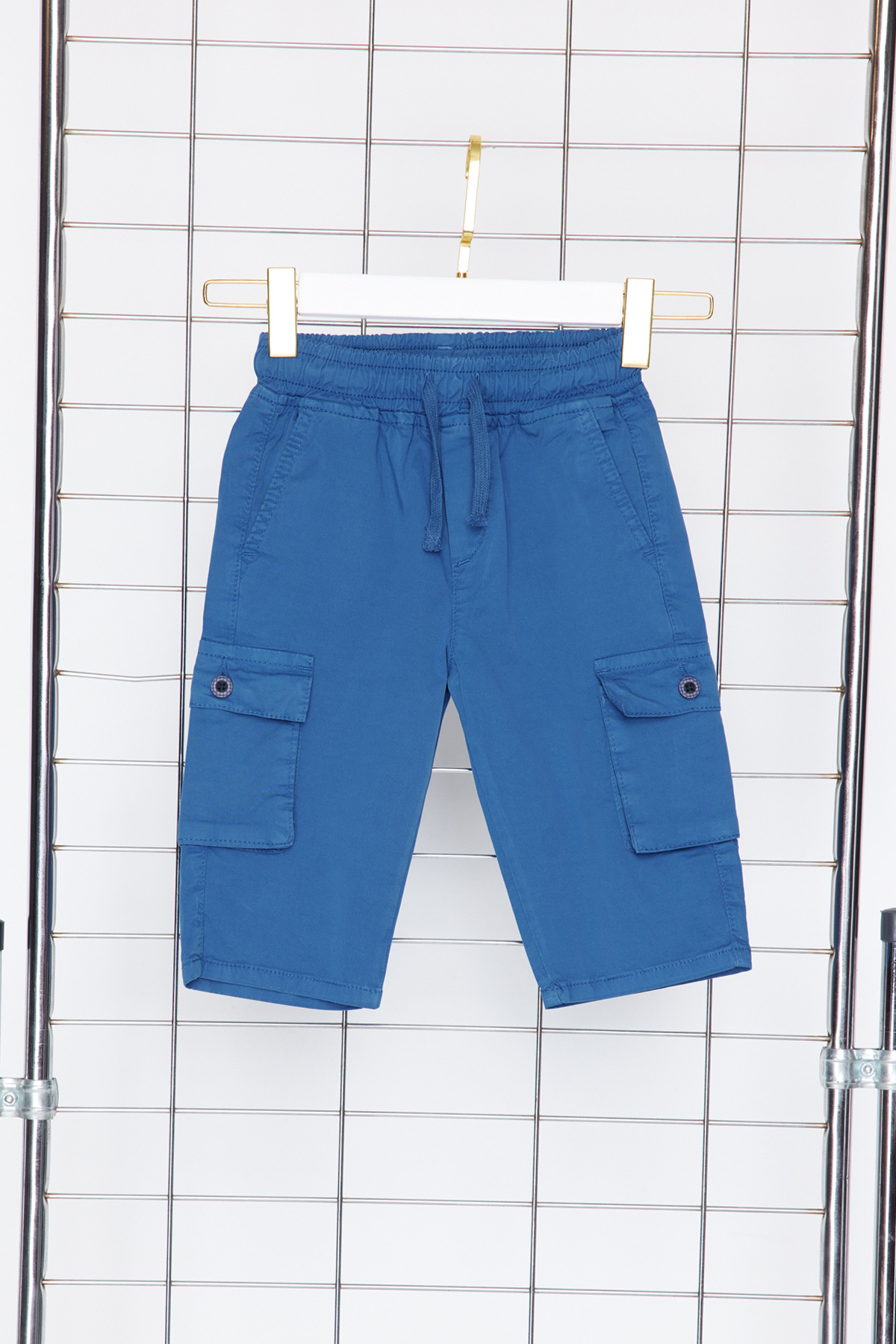 TRENDYOLKIDS-Πλεκτό σορτς Indigo Boy - με Cargo Pocket και ελαστική μέση TKDSS24SR00002 5