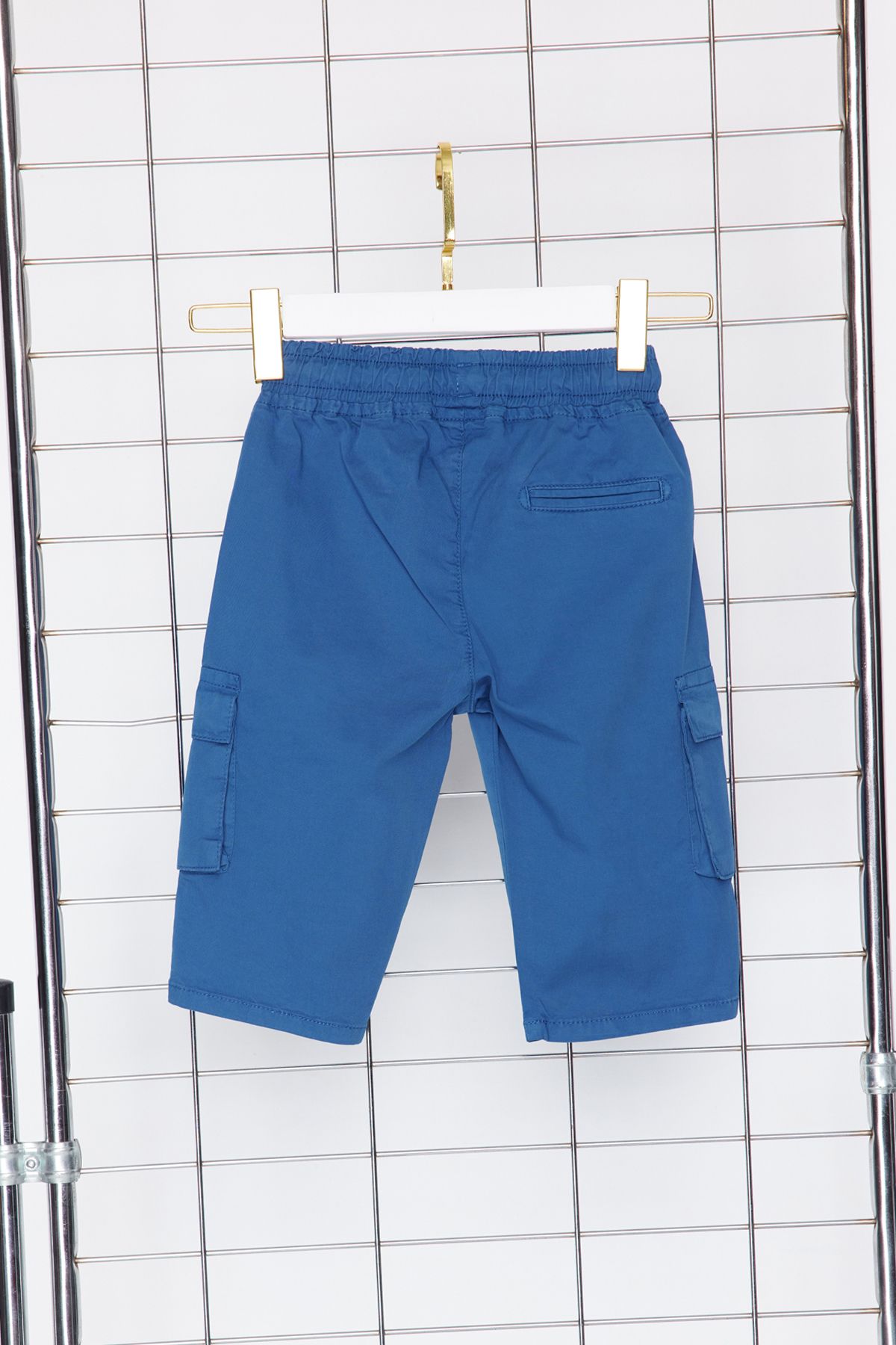 TRENDYOLKIDS-Πλεκτό σορτς Indigo Boy - με Cargo Pocket και ελαστική μέση TKDSS24SR00002 7