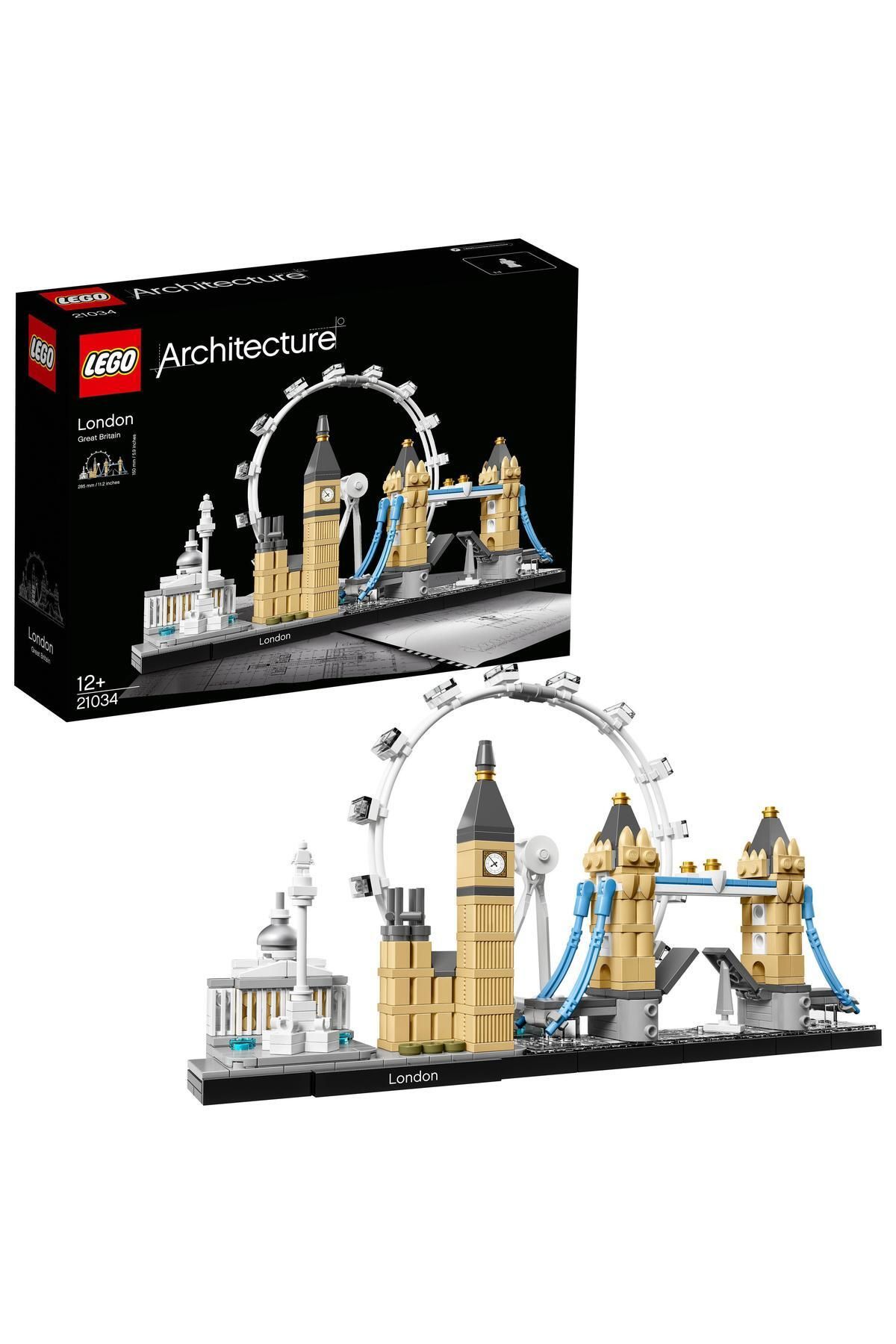 LEGO ® Architecture London 21034 — Конструктор для взрослых, любителей путешествий и архитектуры (468 деталей) RS-L-21034